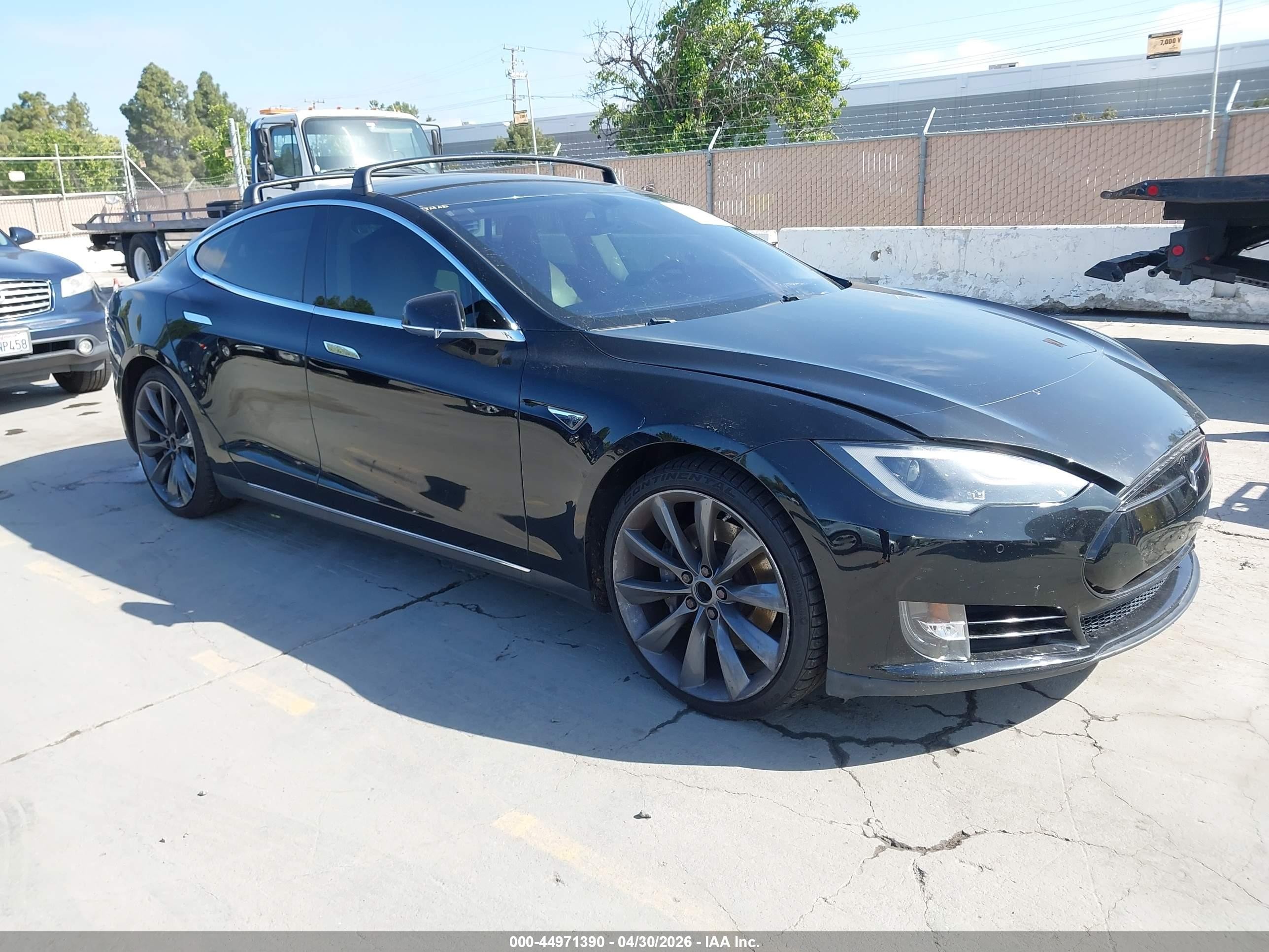 2014 Tesla Model S P85 Black vin: 5YJSA1H11EFP29464