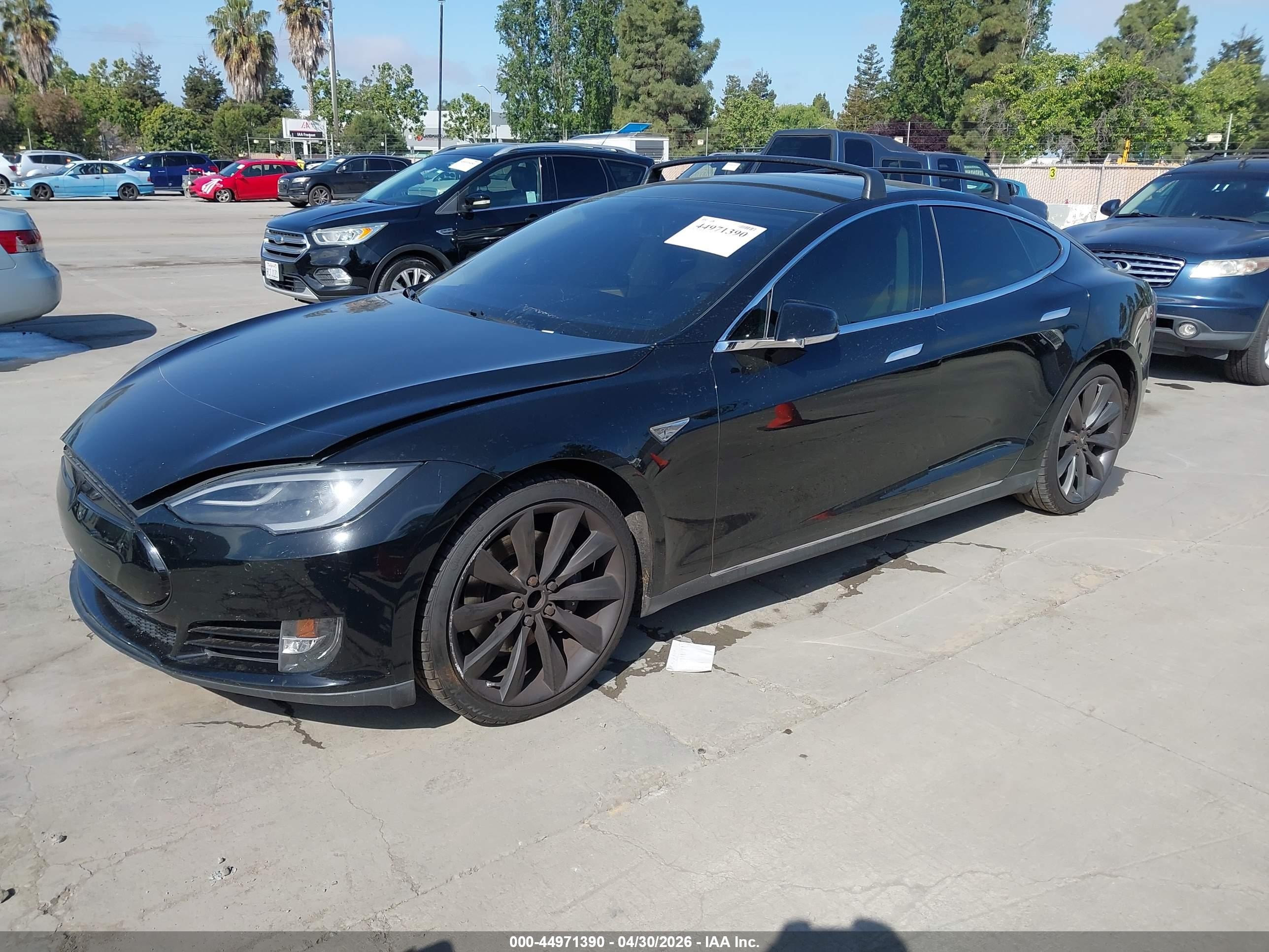 2014 Tesla Model S P85 Black vin: 5YJSA1H11EFP29464