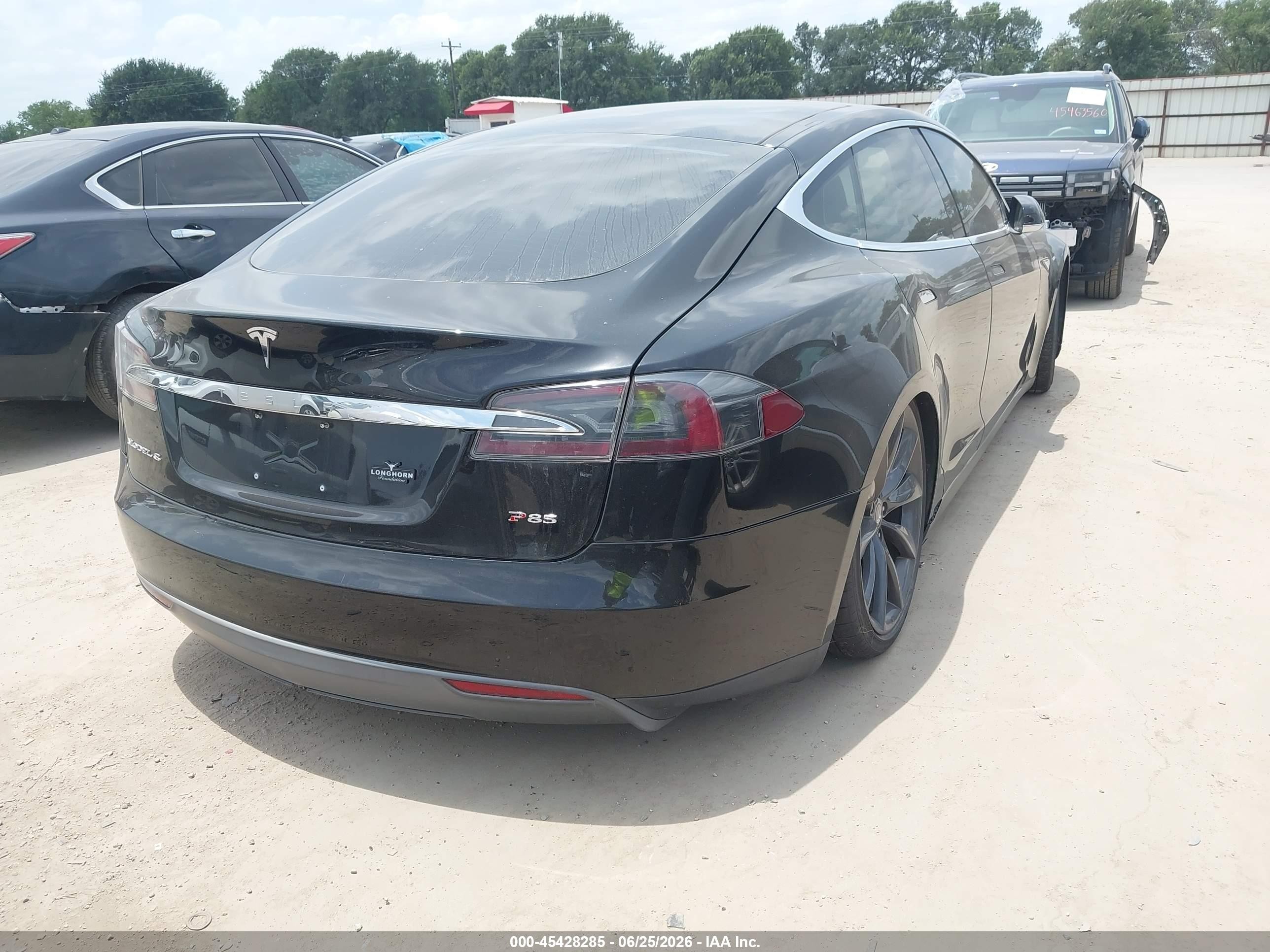 2014 Tesla Model S P85 Black vin: 5YJSA1H11EFP40397