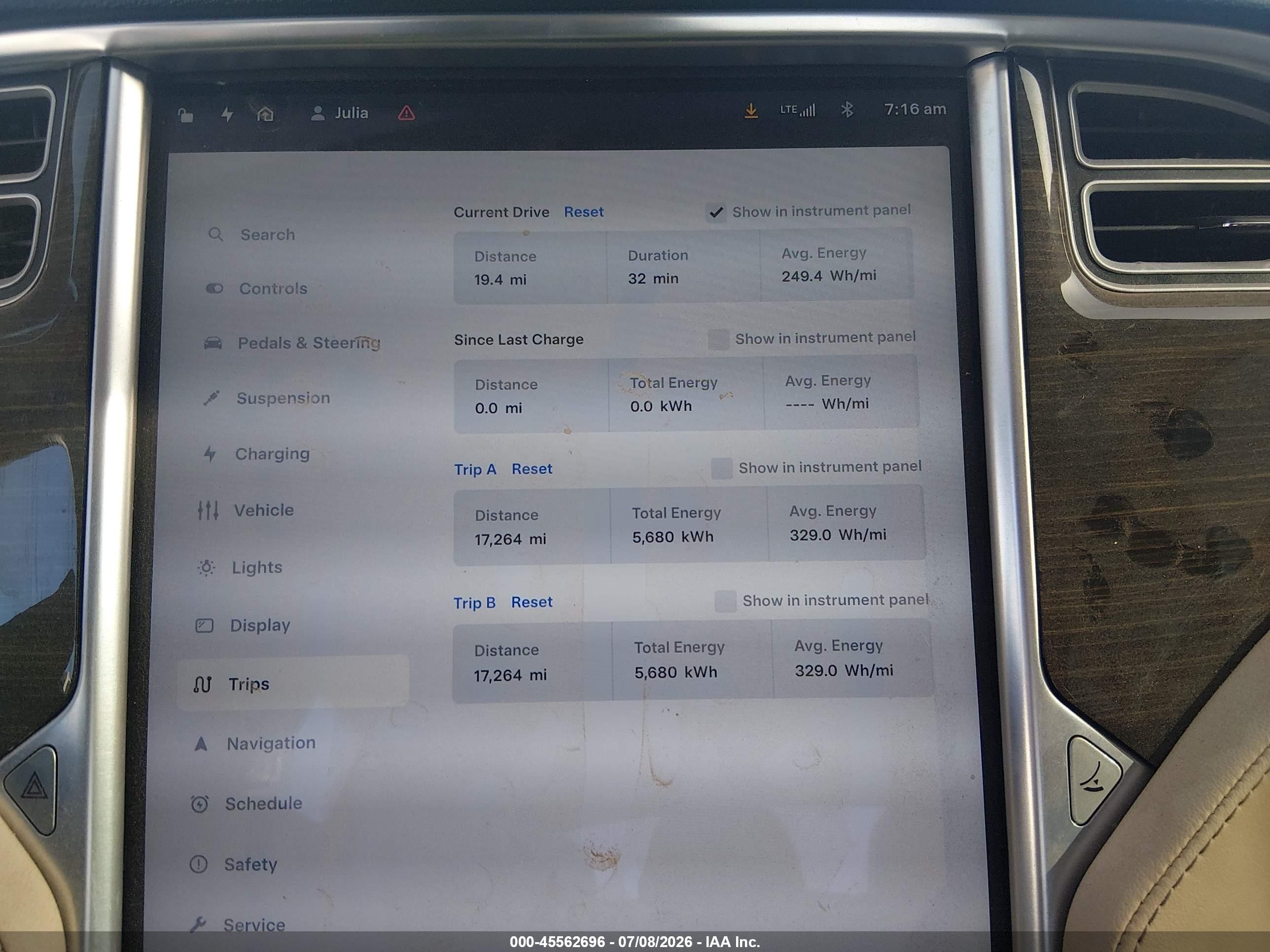 2014 Tesla Model S P85 Красный vin: 5YJSA1H11EFP45017
