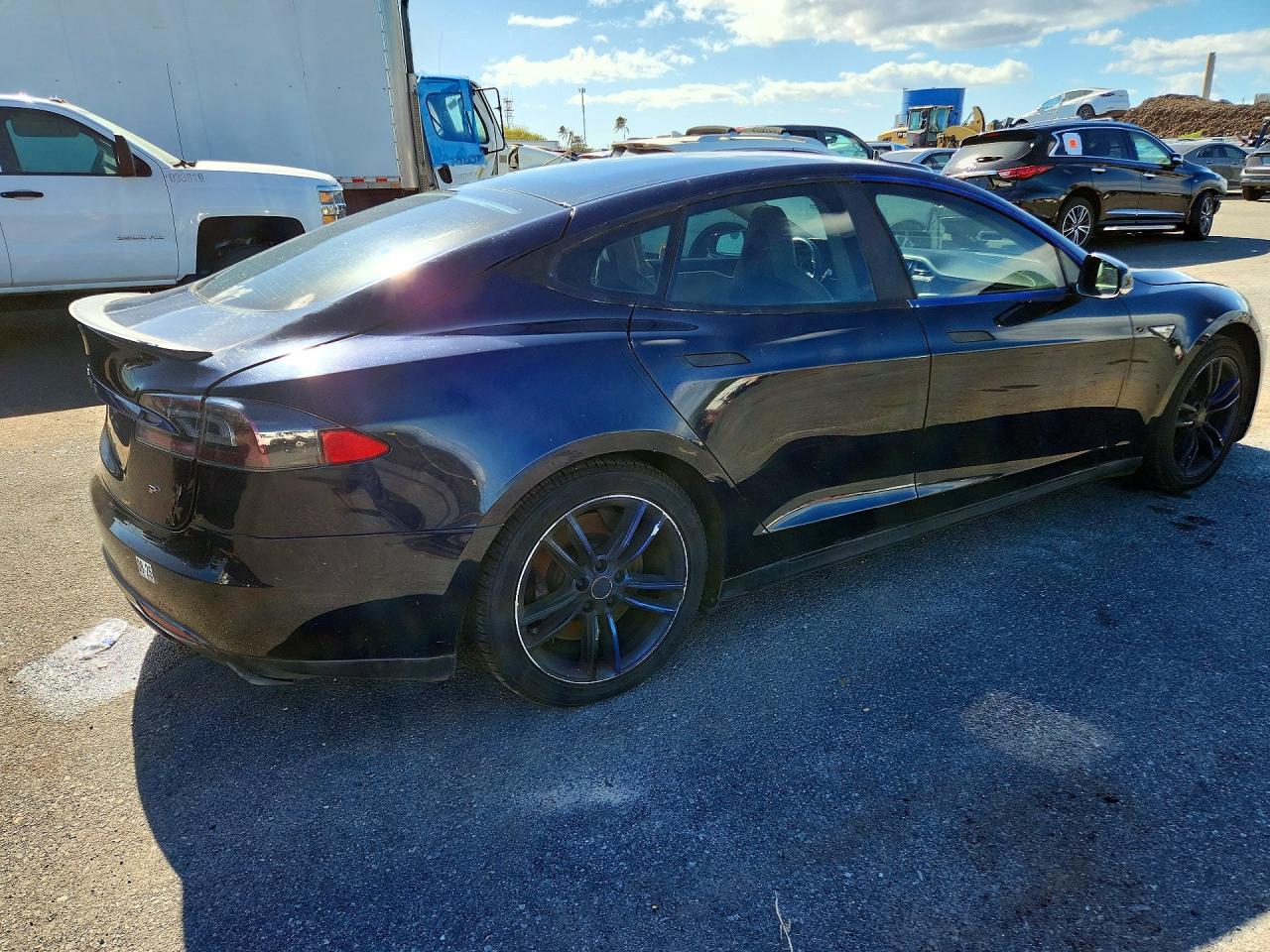 2014 Tesla Model S Black vin: 5YJSA1H11EFP48094