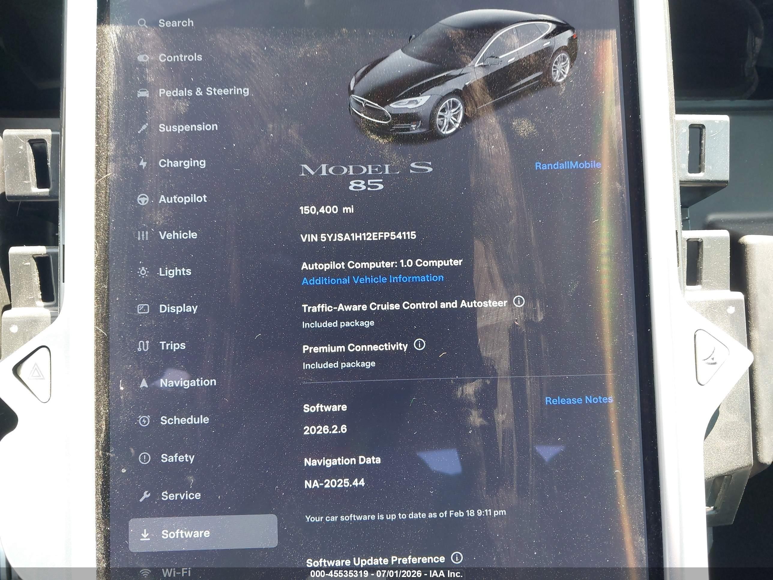2014 Tesla Model S P85 Черный vin: 5YJSA1H12EFP54115
