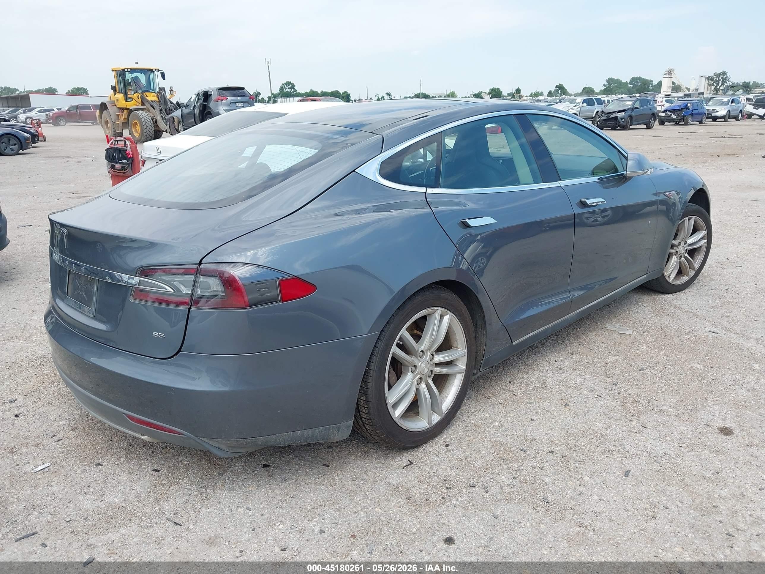 2014 Tesla Model S P85 Серый vin: 5YJSA1H13EFP38375