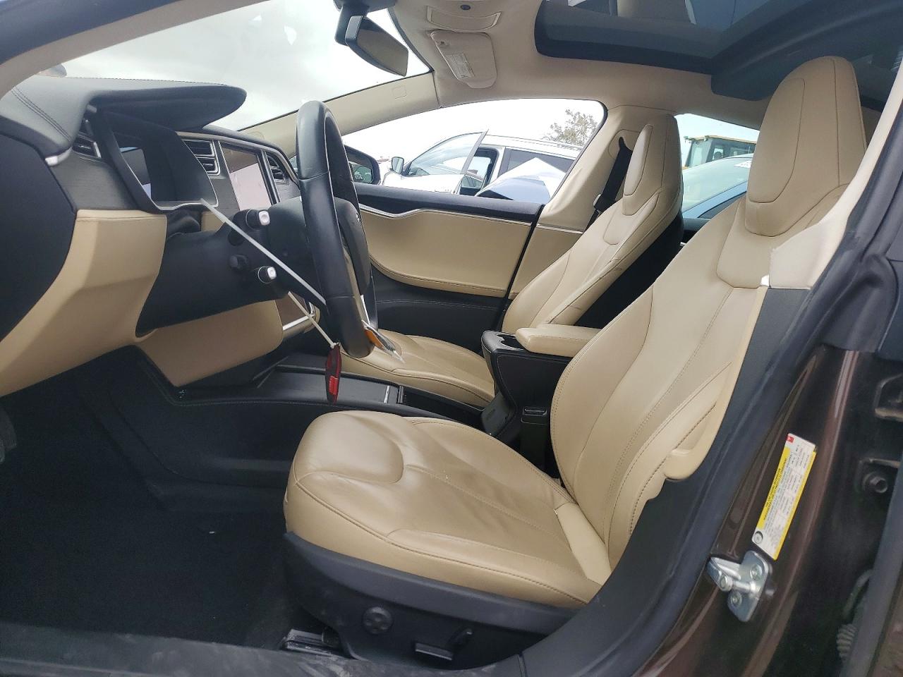 2014 Tesla Model S Brown vin: 5YJSA1H13EFP50056