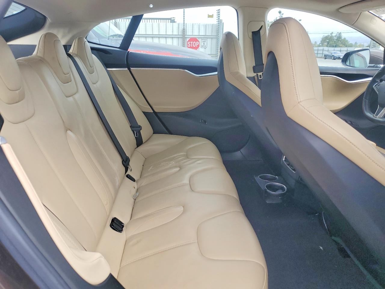 2014 Tesla Model S Brown vin: 5YJSA1H13EFP50056