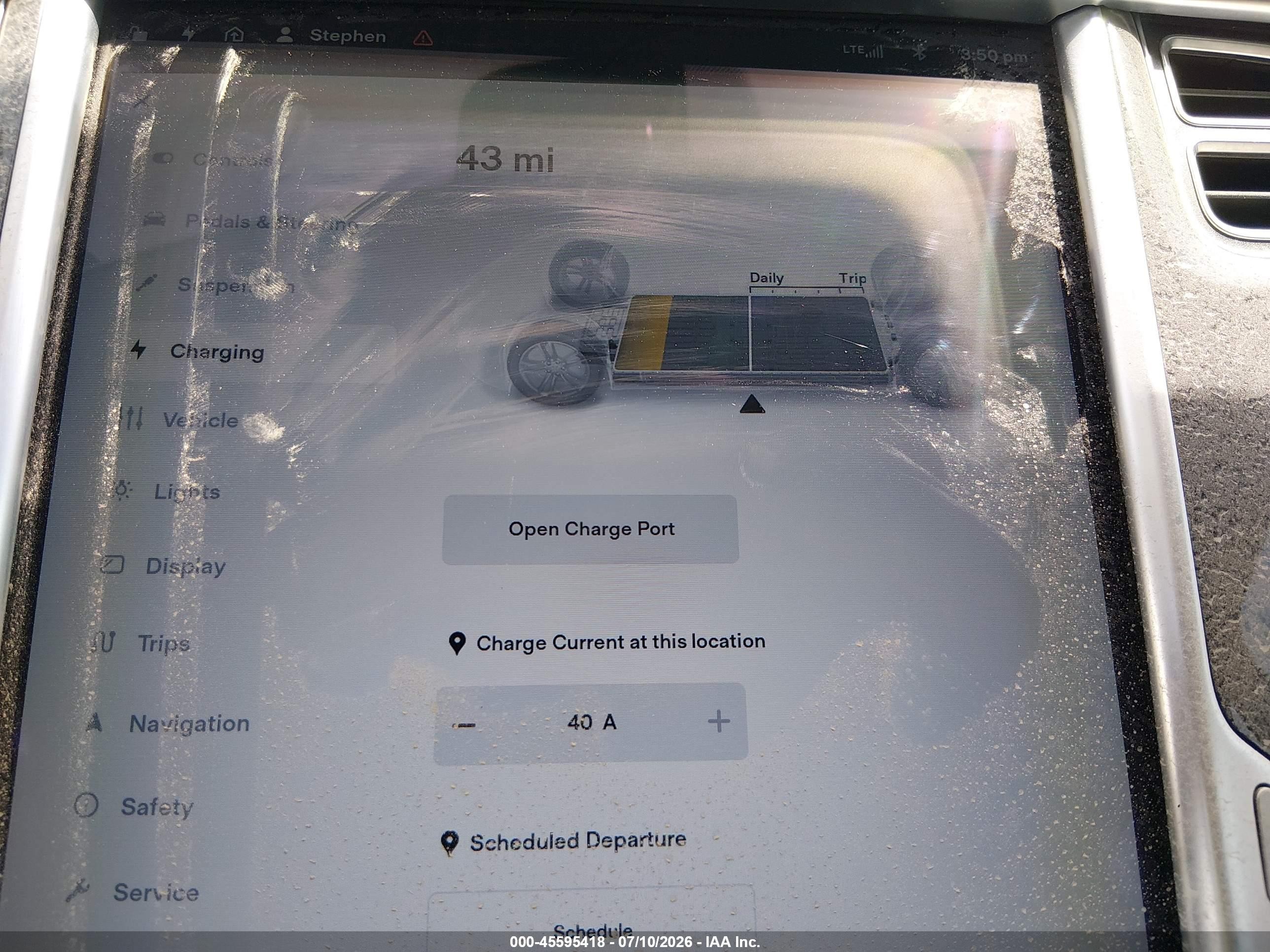 2014 Tesla Model S P85 Серый vin: 5YJSA1H14EFP35789