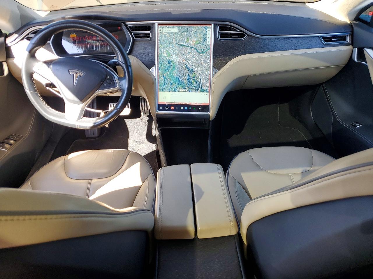 2014 Tesla Model S Brown vin: 5YJSA1H15EFP50303