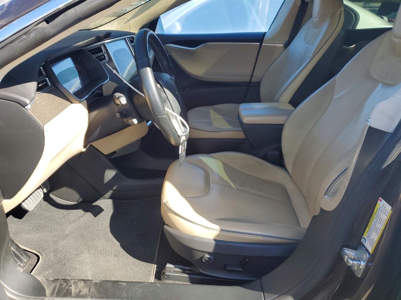 2014 Tesla Model S Brown vin: 5YJSA1H15EFP50303