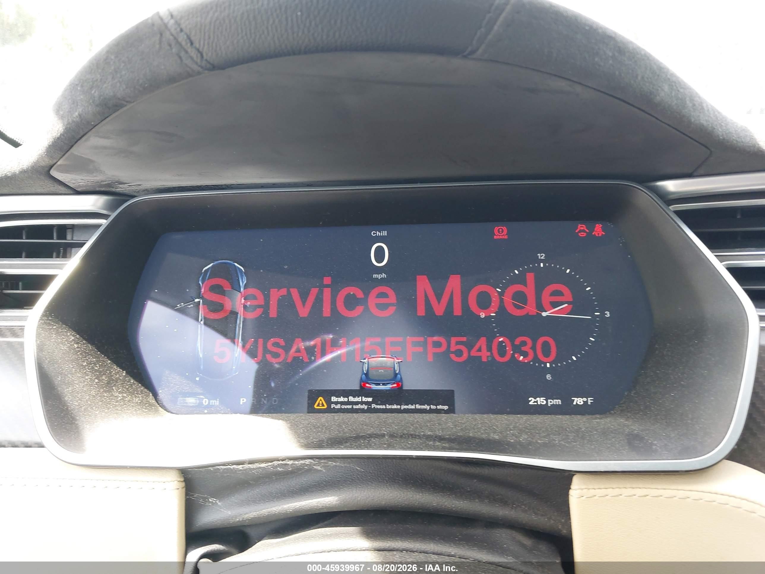 2014 Tesla Model S P85 Blue vin: 5YJSA1H15EFP54030