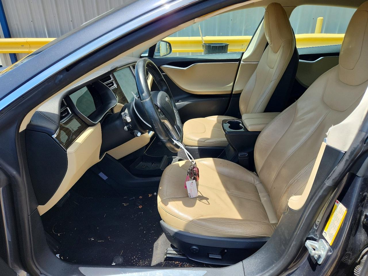 2014 Tesla Model S Gray vin: 5YJSA1H15EFP62239