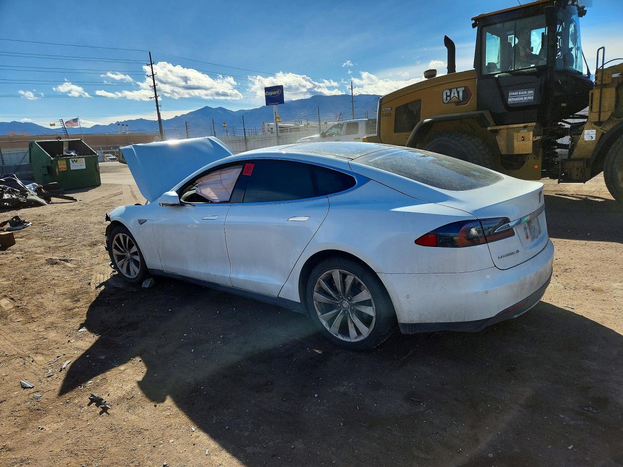 2015 Tesla Model S 85 White vin: 5YJSA1H15FFP74456