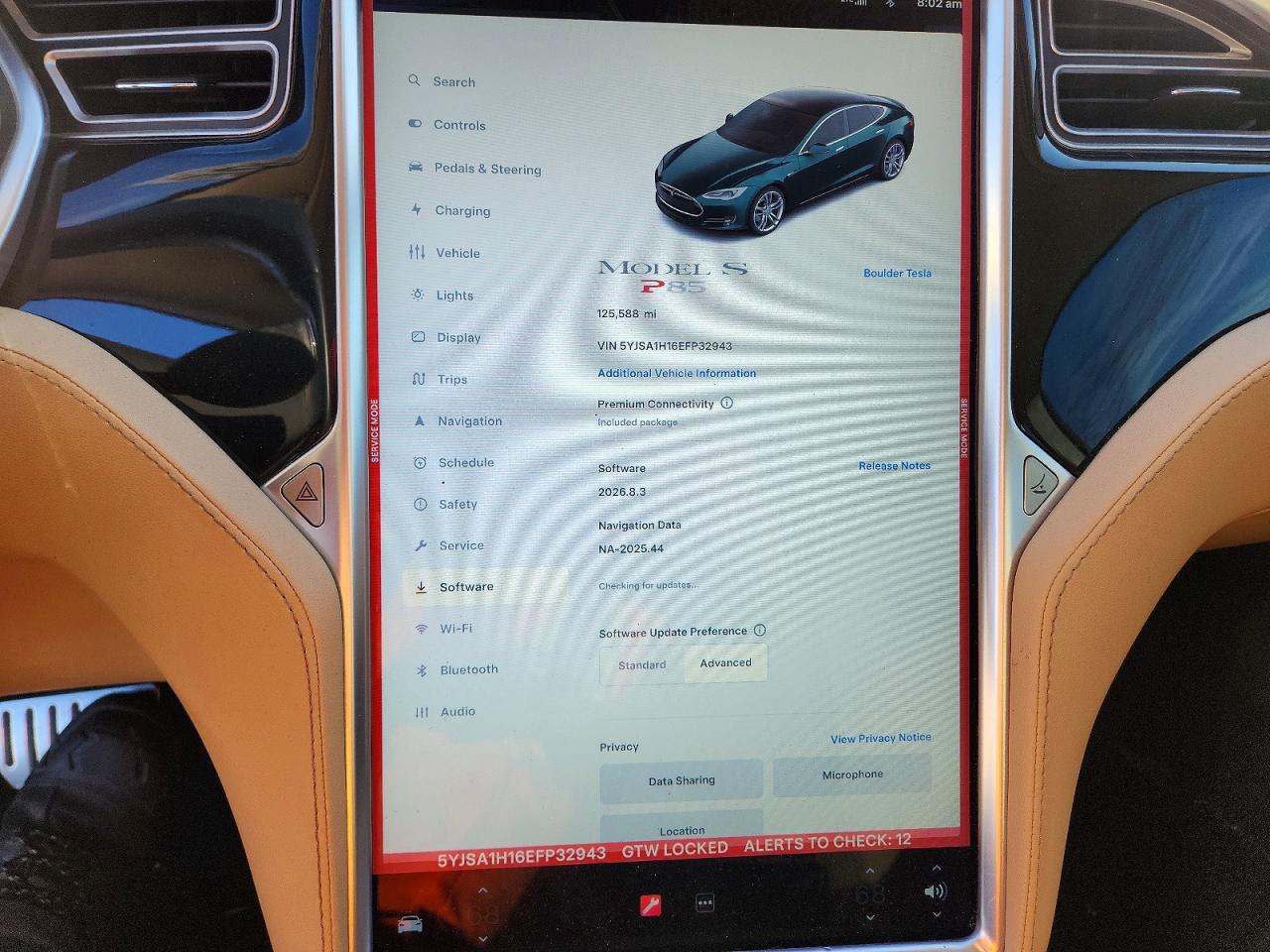 2014 Tesla Model S Green vin: 5YJSA1H16EFP32943