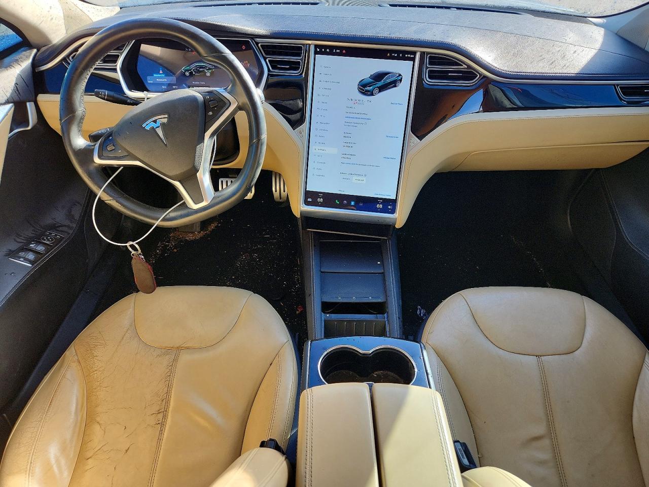 2014 Tesla Model S Green vin: 5YJSA1H16EFP32943