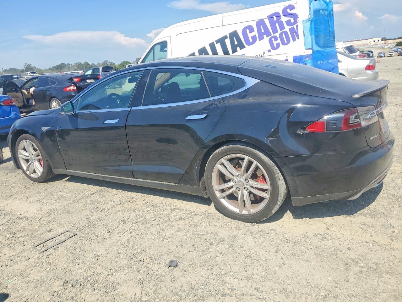 2014 Tesla Model S Black vin: 5YJSA1H16EFP47507