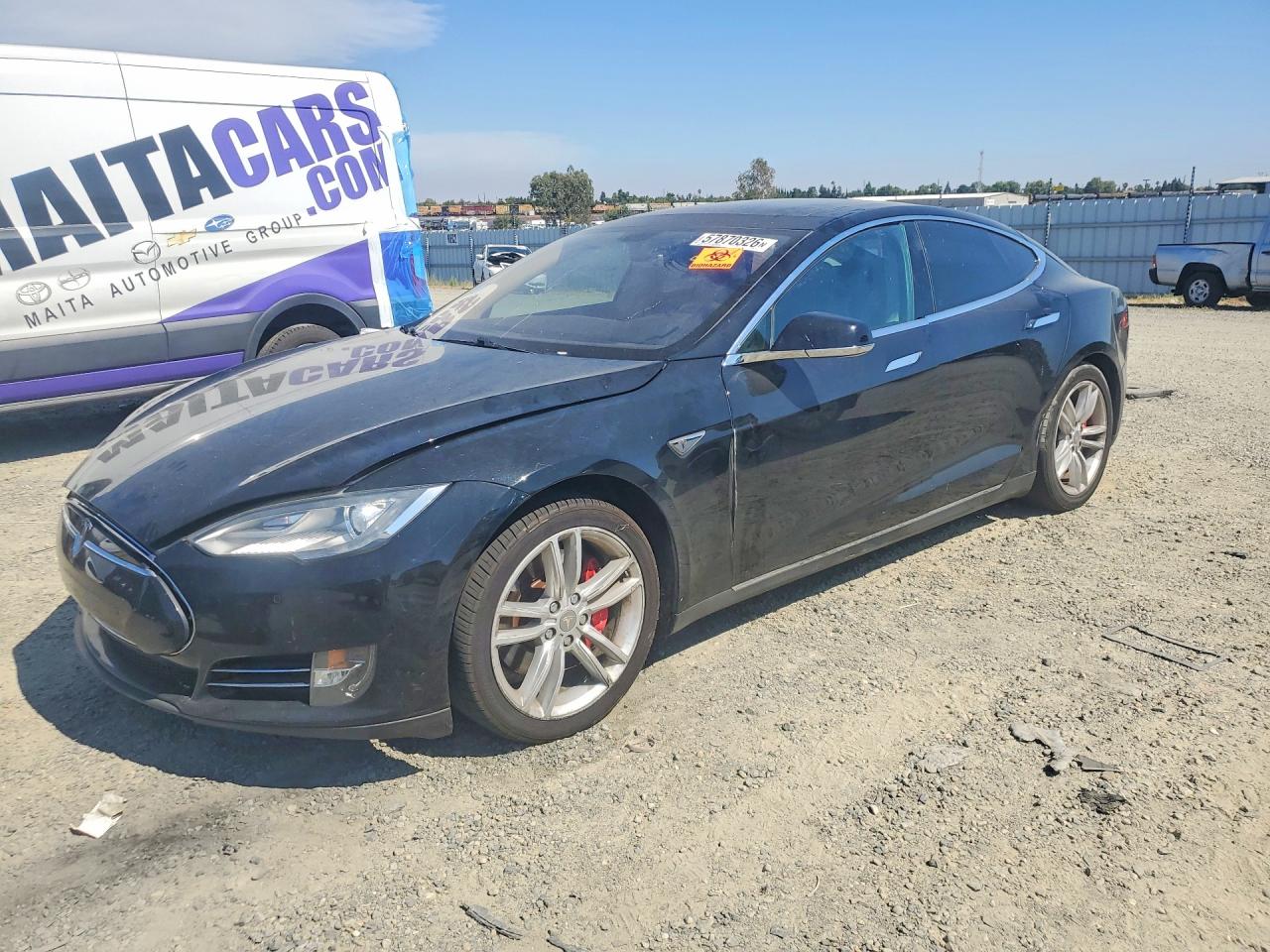 2014 Tesla Model S Black vin: 5YJSA1H16EFP47507