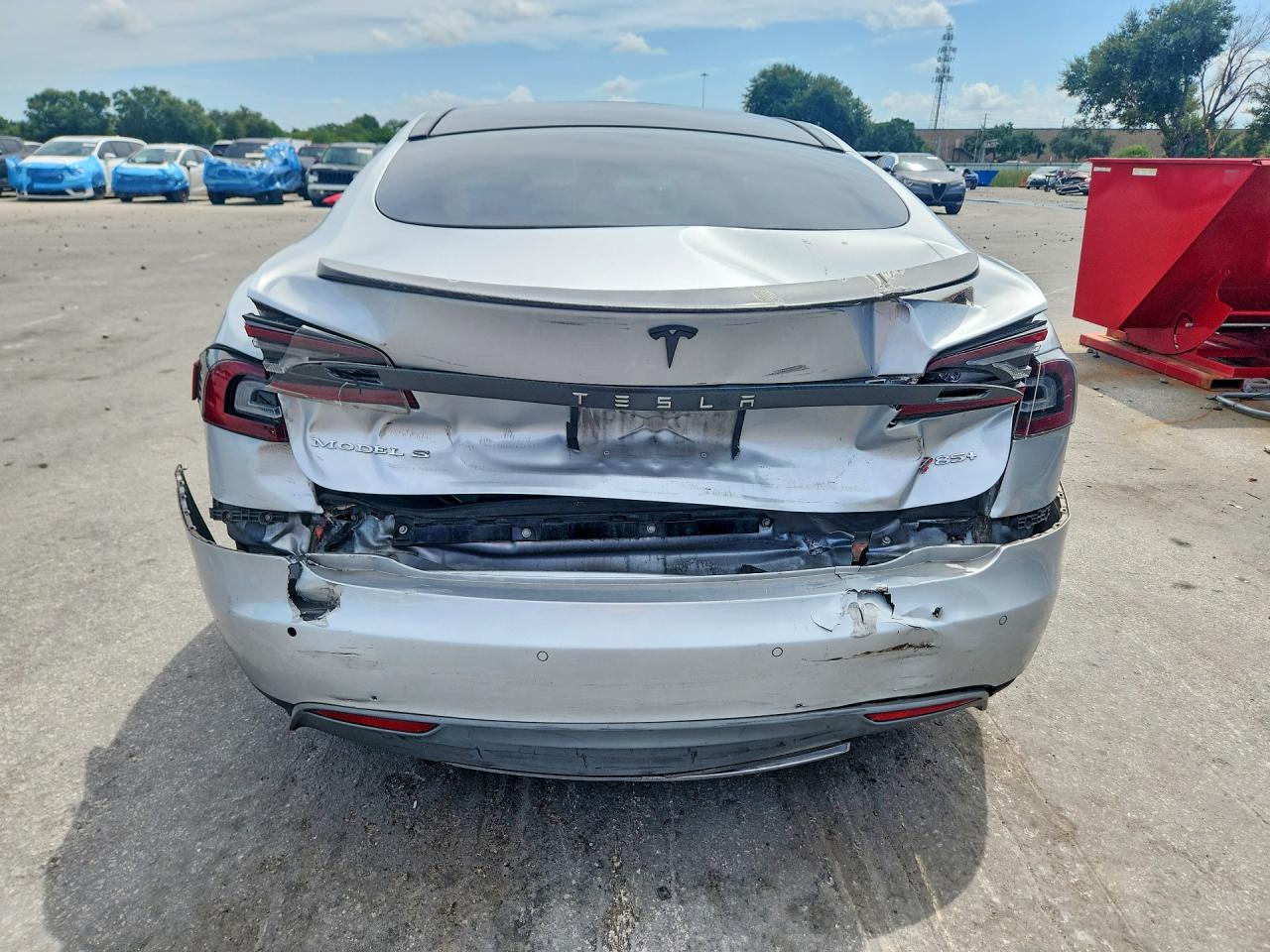 2014 Tesla Model S Silver vin: 5YJSA1H16EFP48091