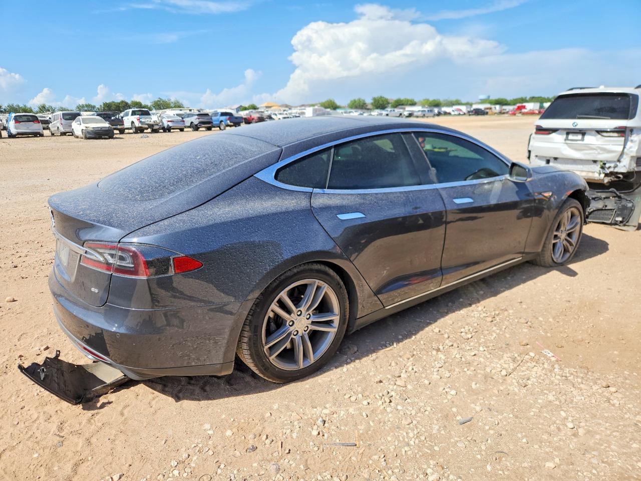 2014 Tesla Model S Gray vin: 5YJSA1H16EFP53355