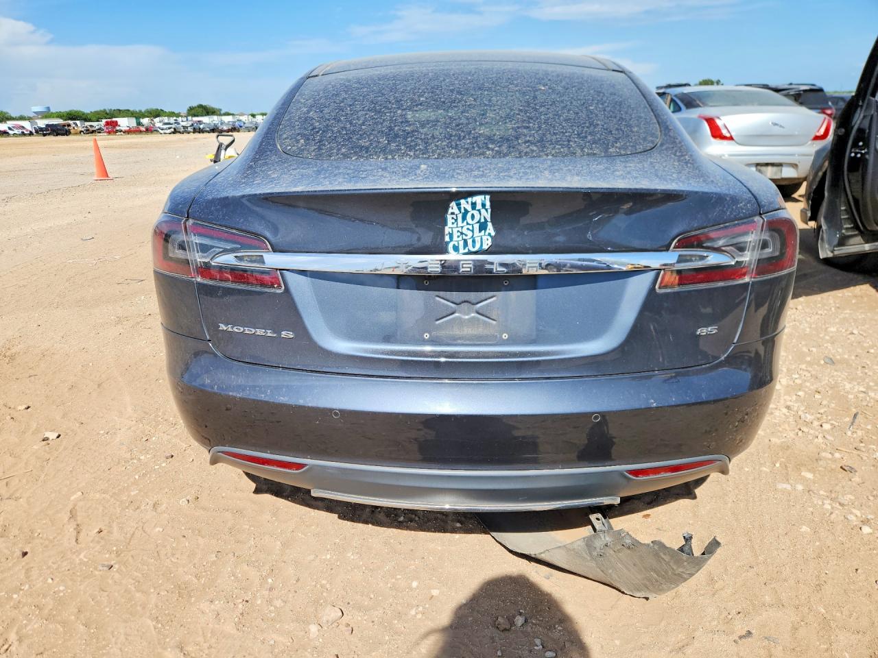 2014 Tesla Model S Gray vin: 5YJSA1H16EFP53355
