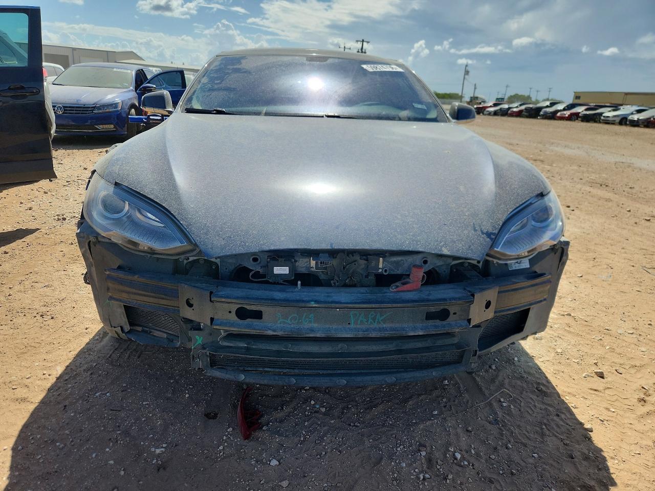 2014 Tesla Model S Gray vin: 5YJSA1H16EFP53355