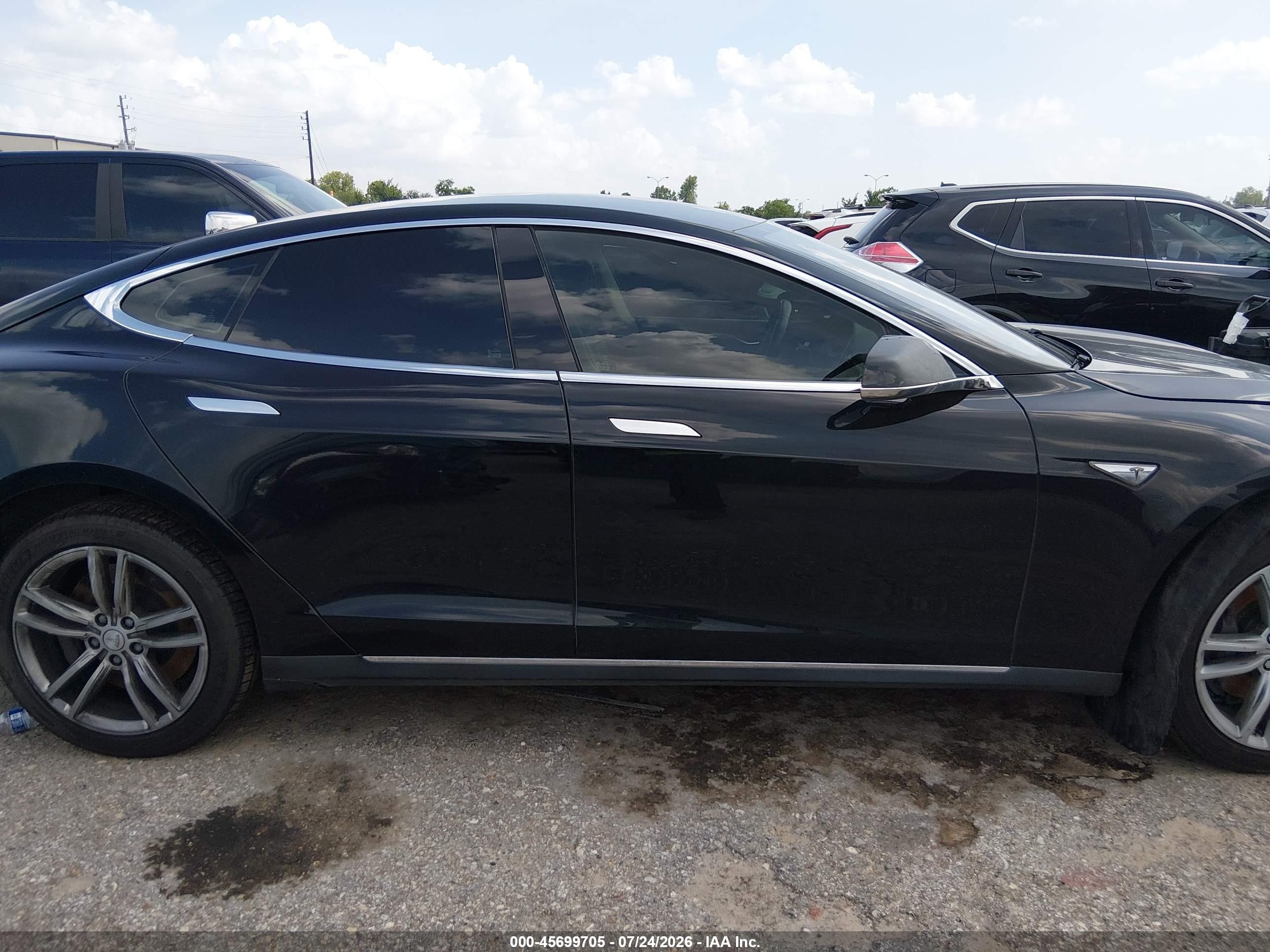 2014 Tesla Model S P85 Black vin: 5YJSA1H16EFP55767