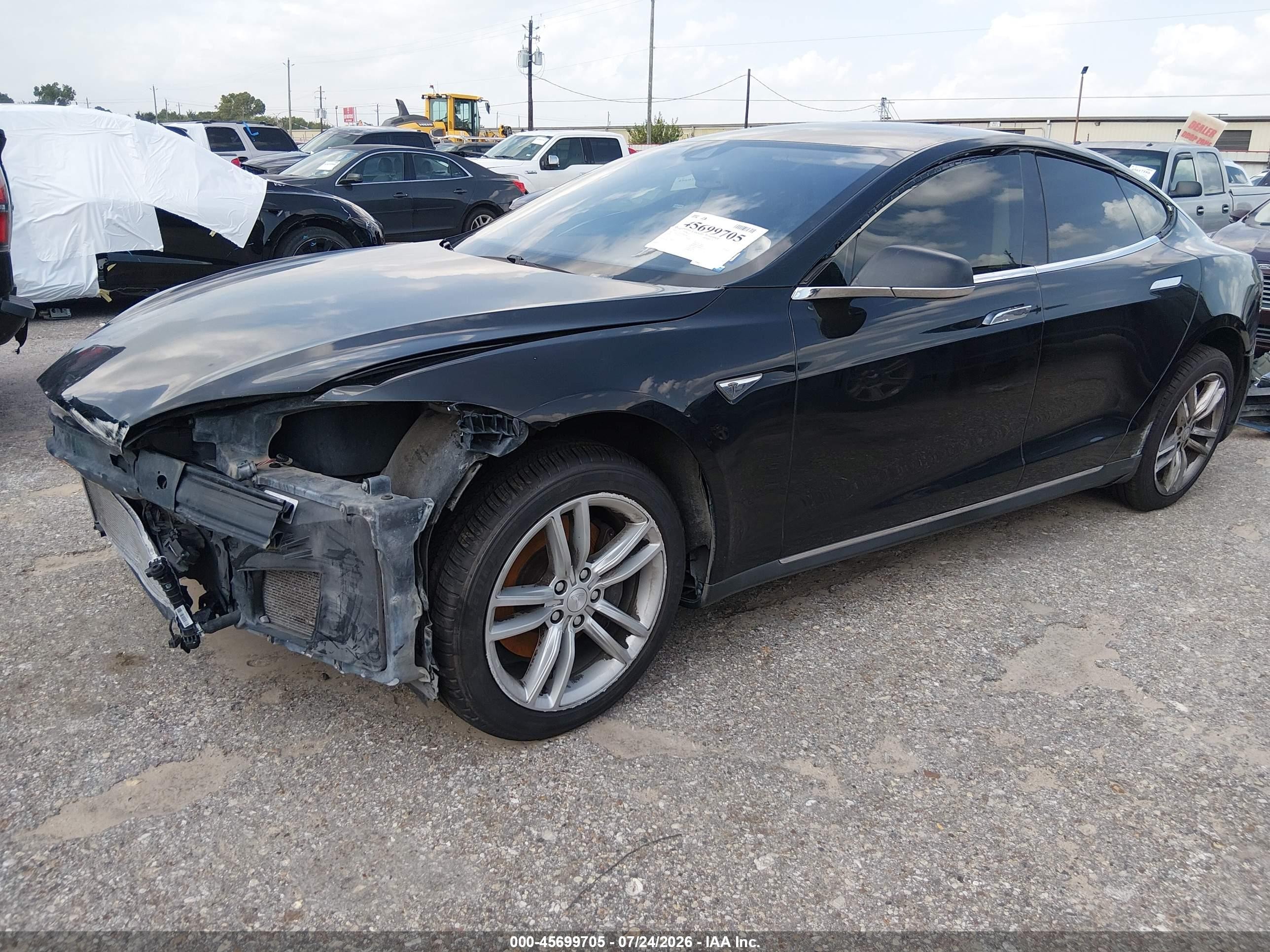 2014 Tesla Model S P85 Black vin: 5YJSA1H16EFP55767