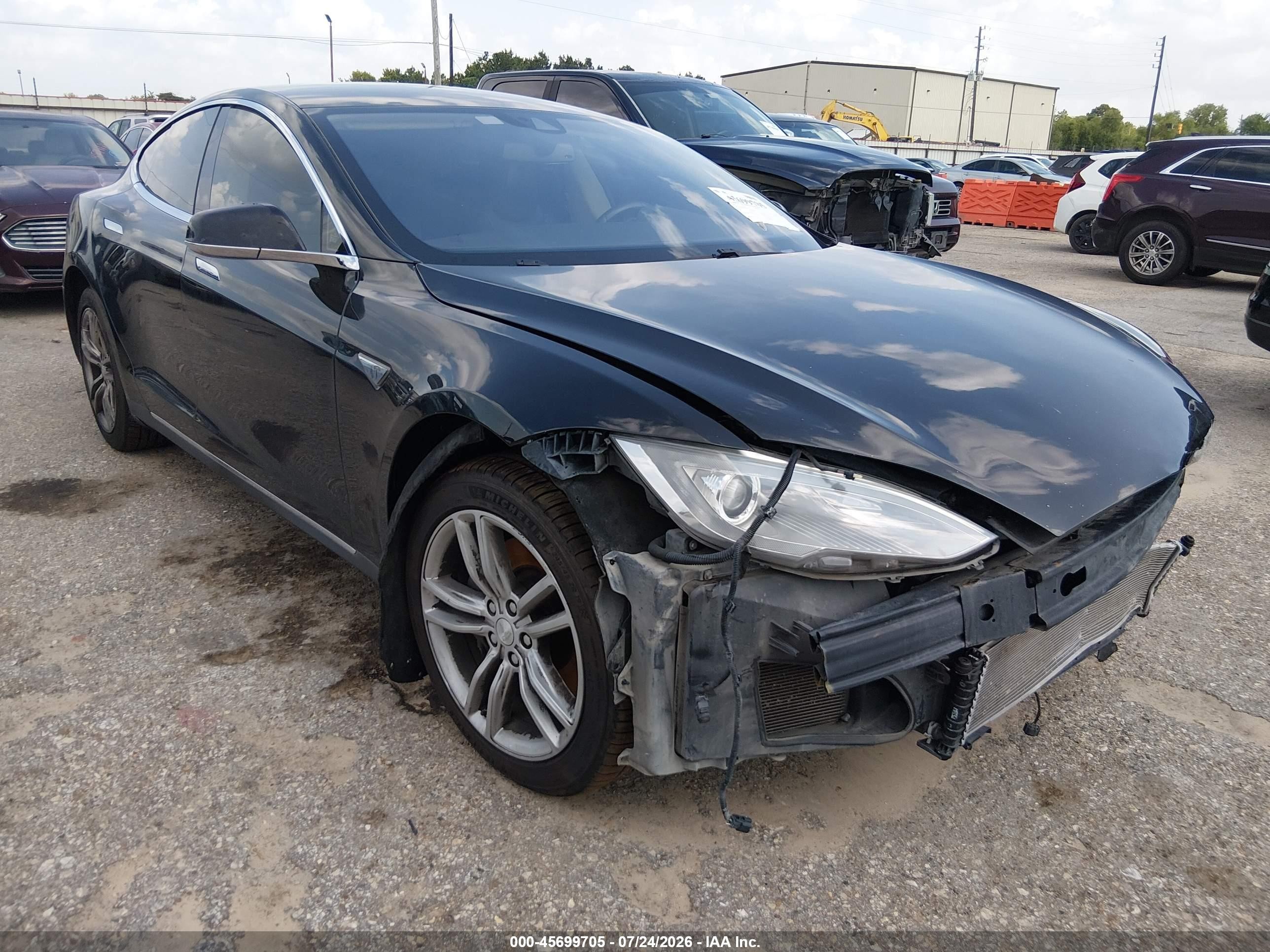 2014 Tesla Model S P85 Black vin: 5YJSA1H16EFP55767