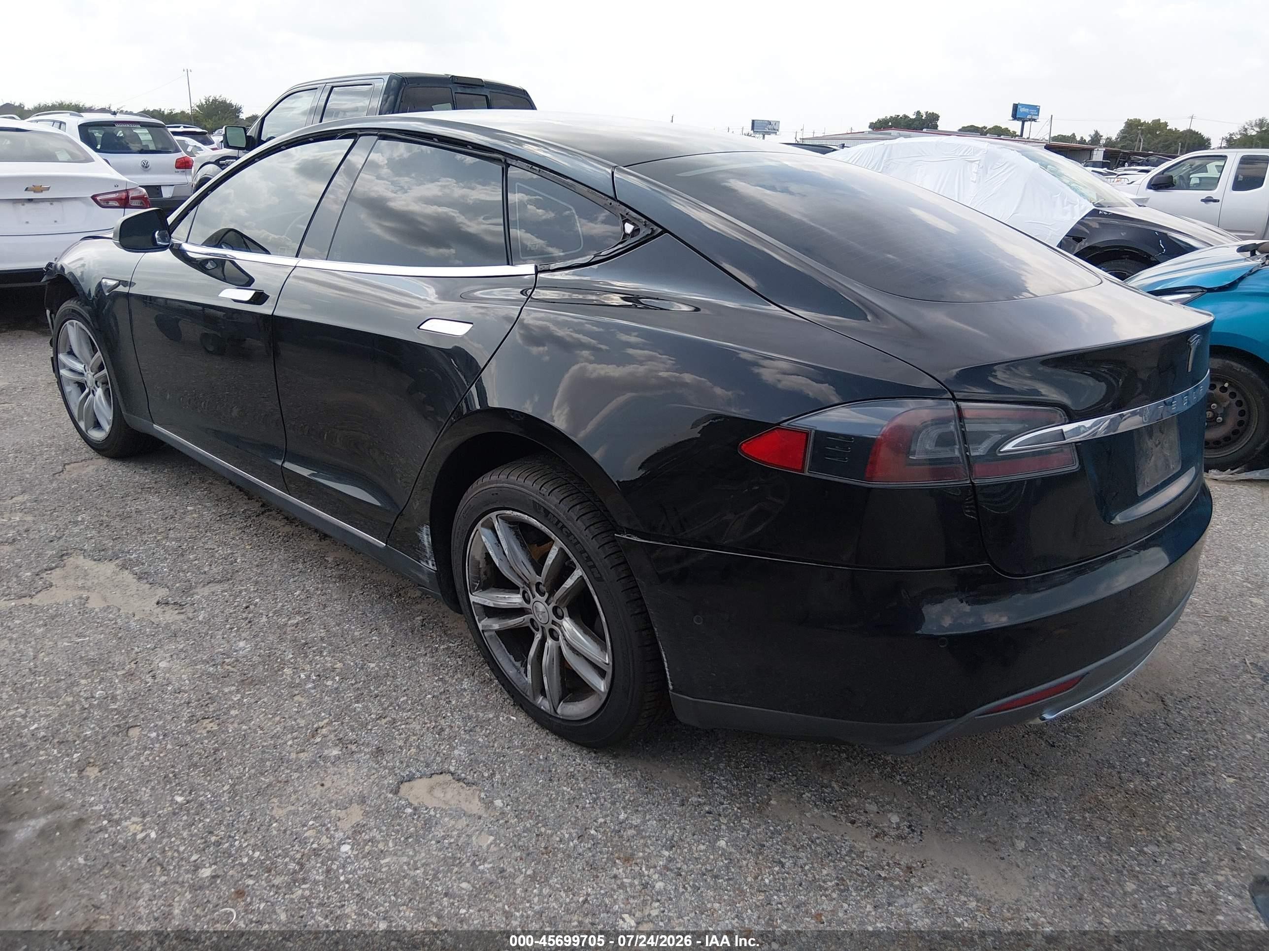 2014 Tesla Model S P85 Black vin: 5YJSA1H16EFP55767