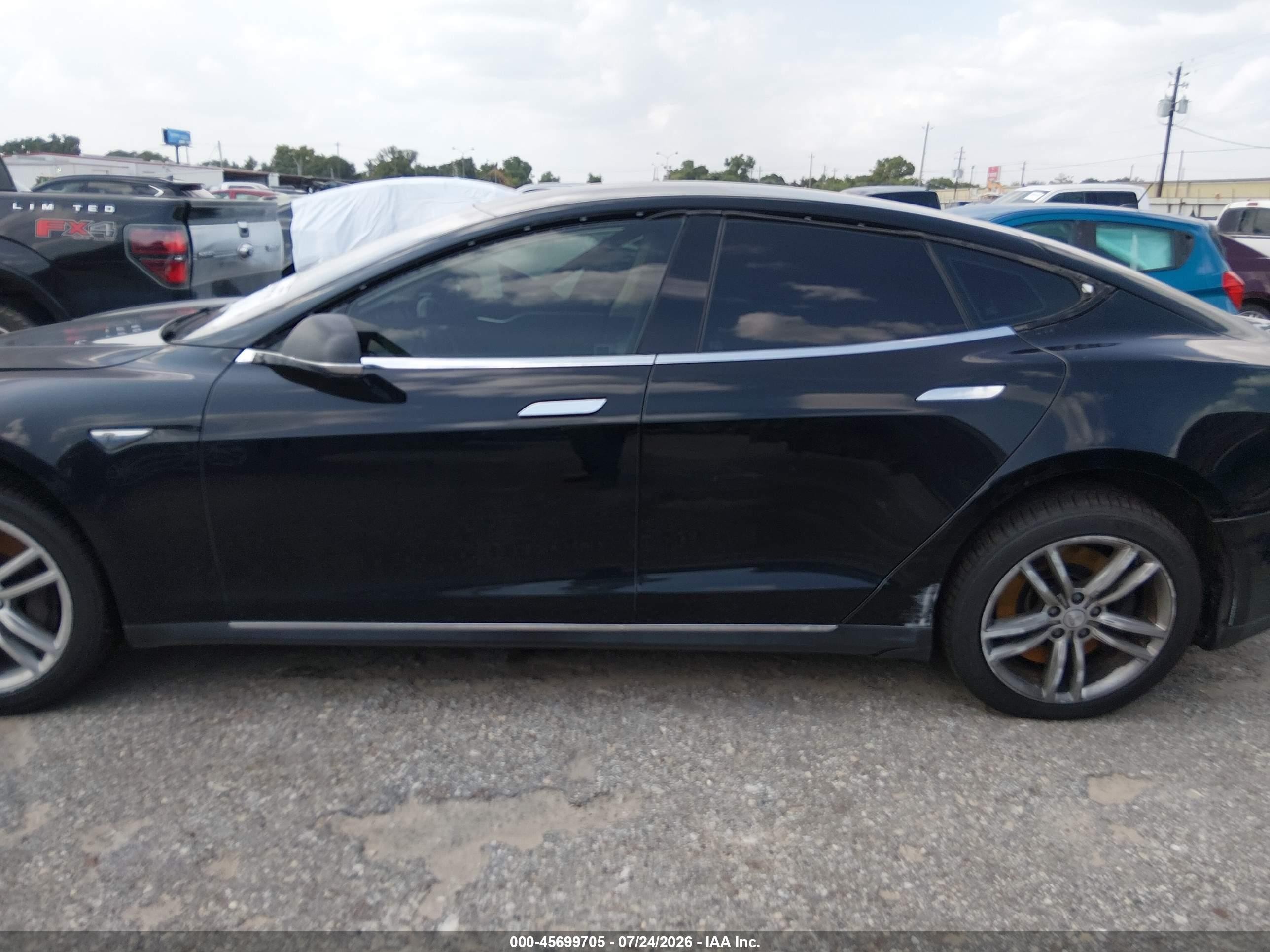 2014 Tesla Model S P85 Black vin: 5YJSA1H16EFP55767