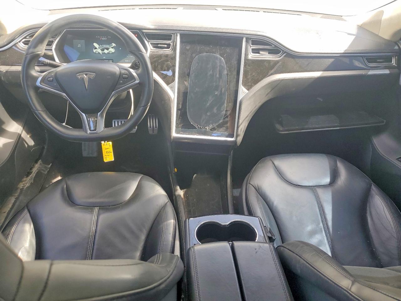 2014 Tesla Model S White vin: 5YJSA1H17EFP37763
