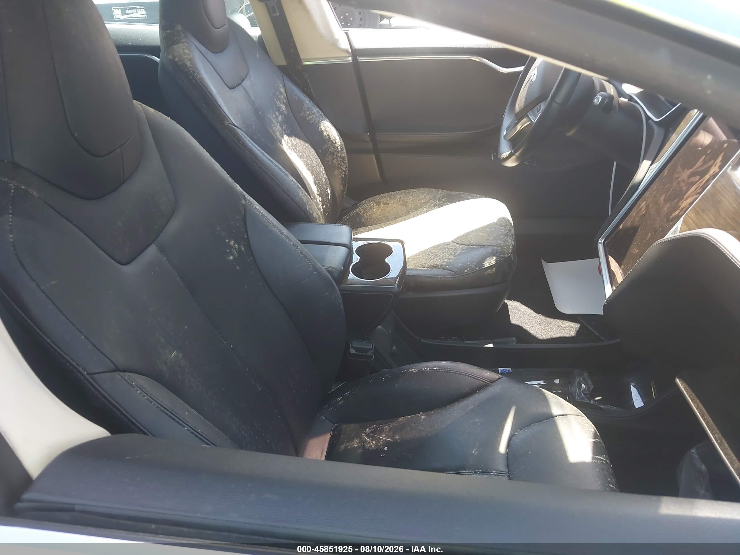 2014 Tesla Model S P85 Gray vin: 5YJSA1H17EFP46950