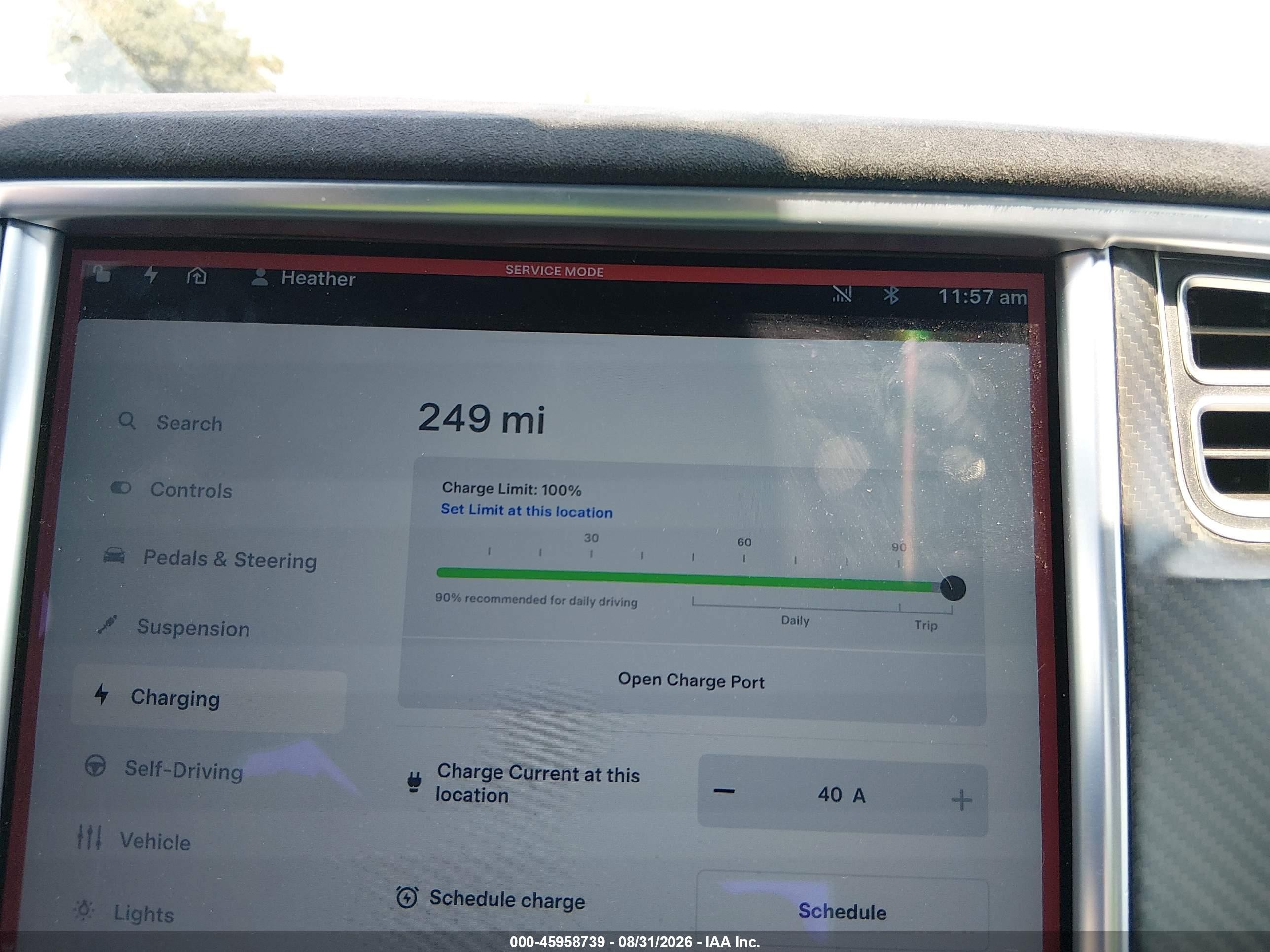 2015 Tesla Model S 60/70/85 Silver vin: 5YJSA1H17FF085423