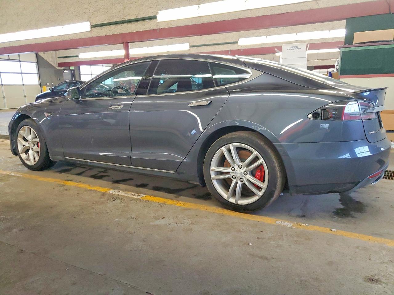 2014 Tesla Model S Gray vin: 5YJSA1H18EFP54149