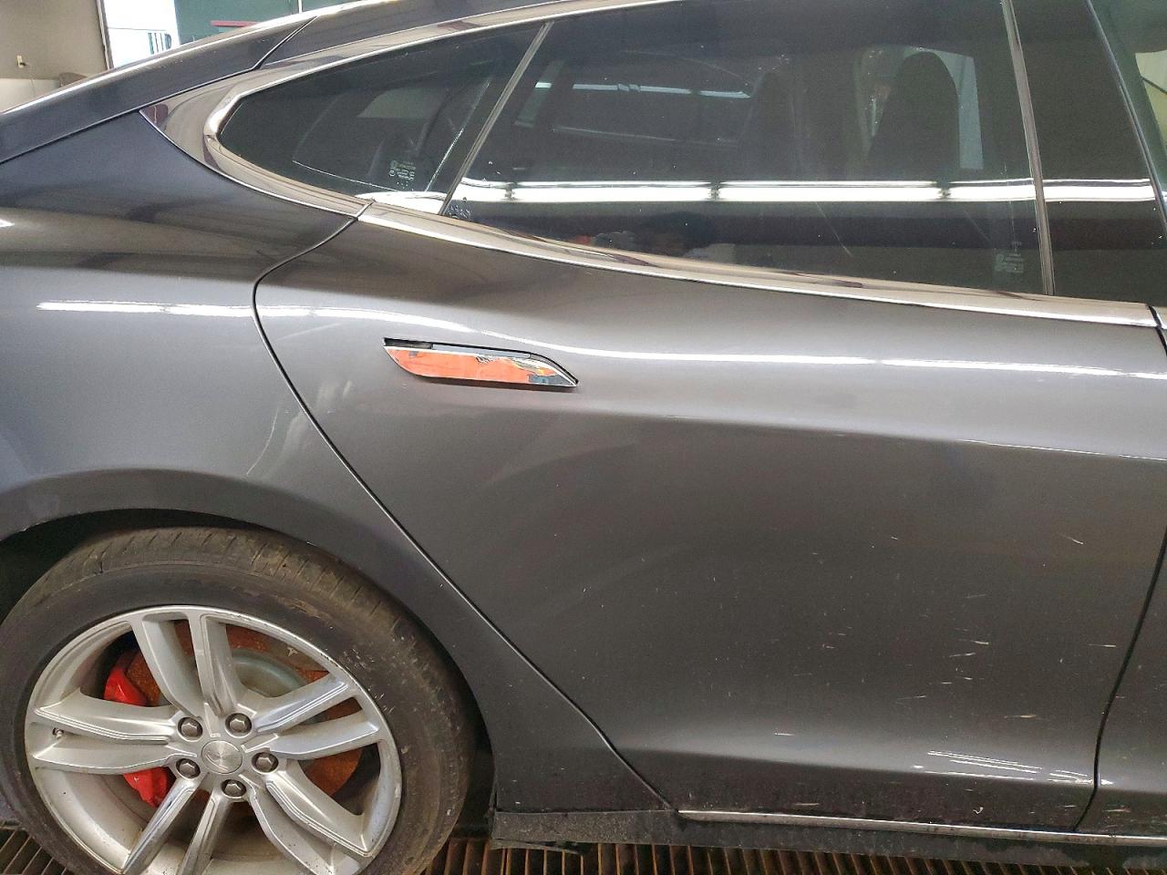2014 Tesla Model S Gray vin: 5YJSA1H18EFP54149