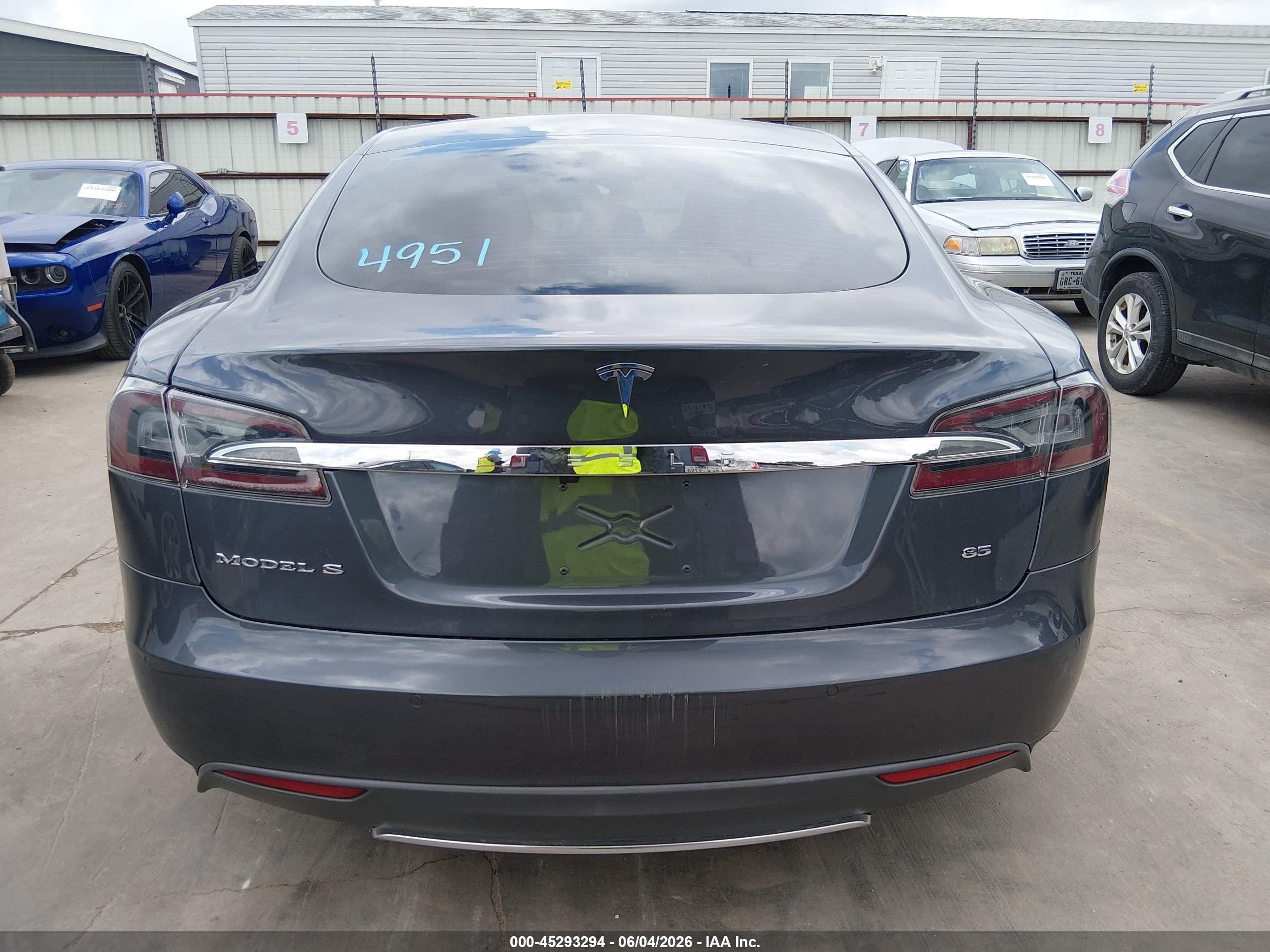 2014 Tesla Model S P85 Gray vin: 5YJSA1H18EFP61599