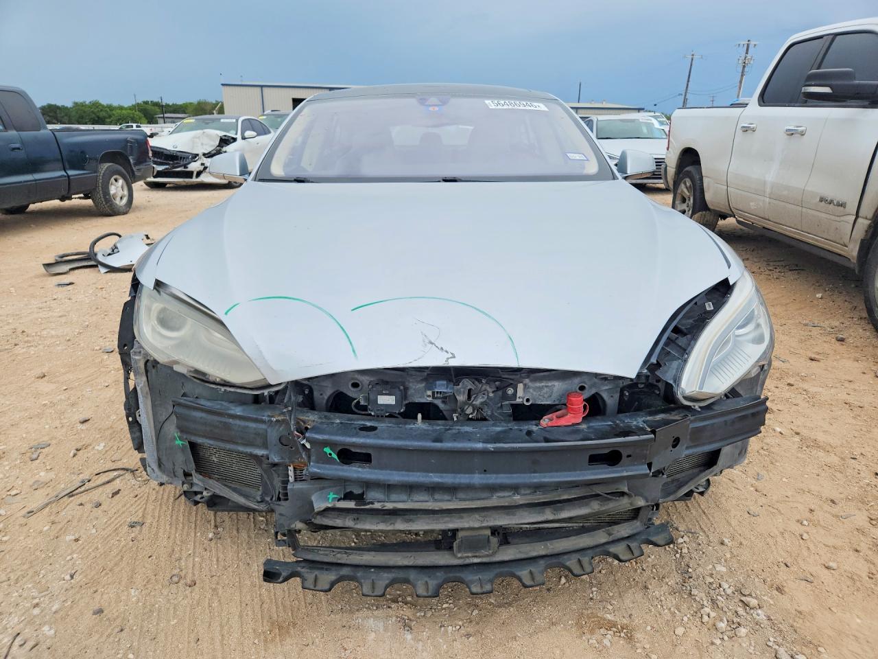2014 Tesla Model S Silver vin: 5YJSA1H18EFP63983