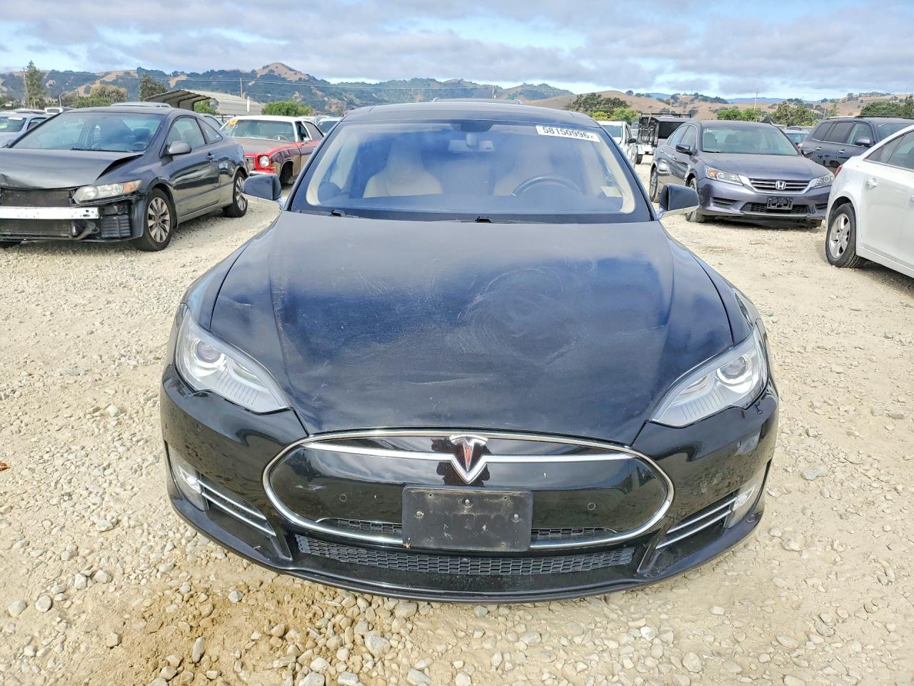 2014 Tesla Model S Black vin: 5YJSA1H19EFP35397