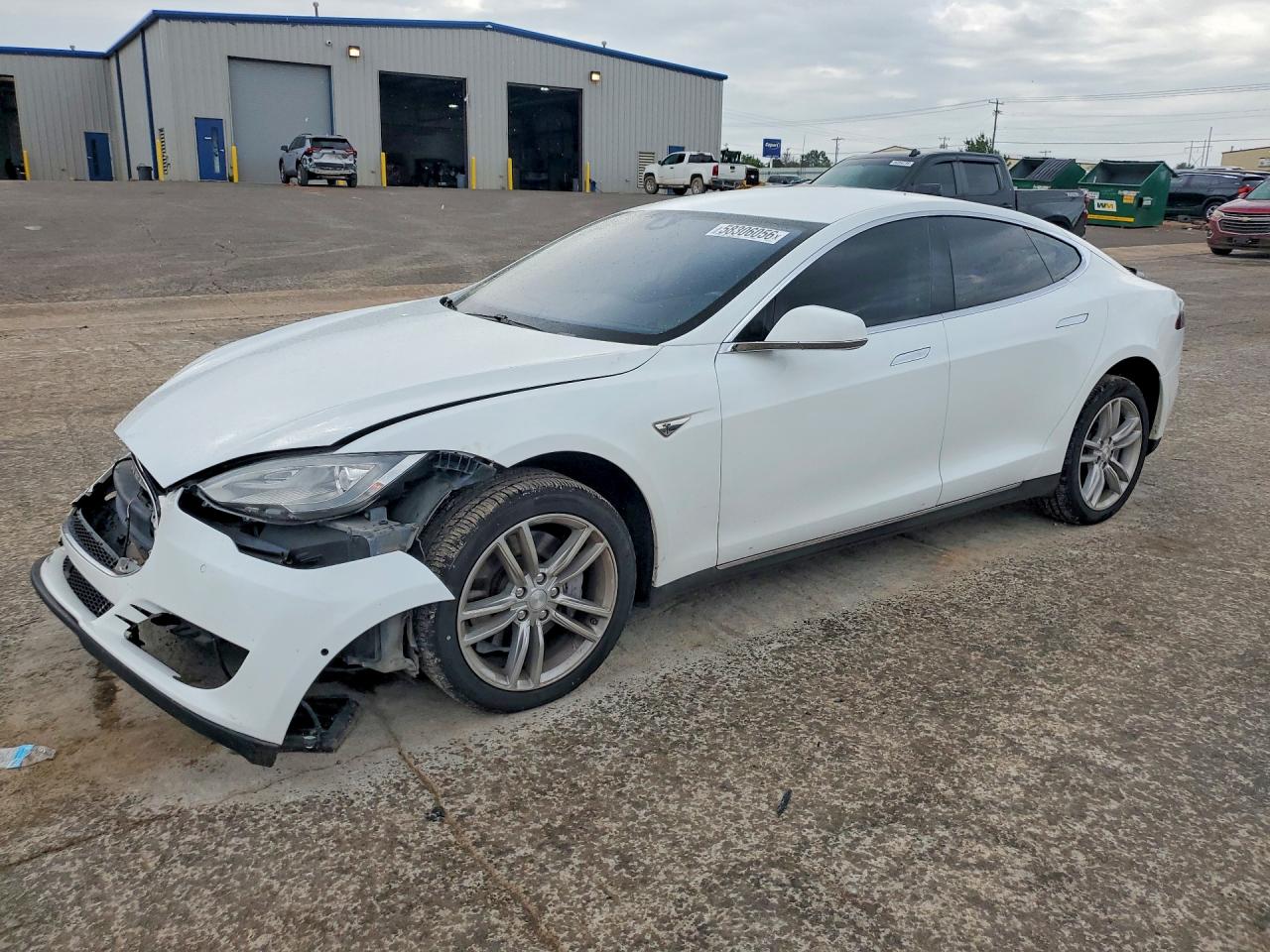 2014 Tesla Model S White vin: 5YJSA1H19EFP61336