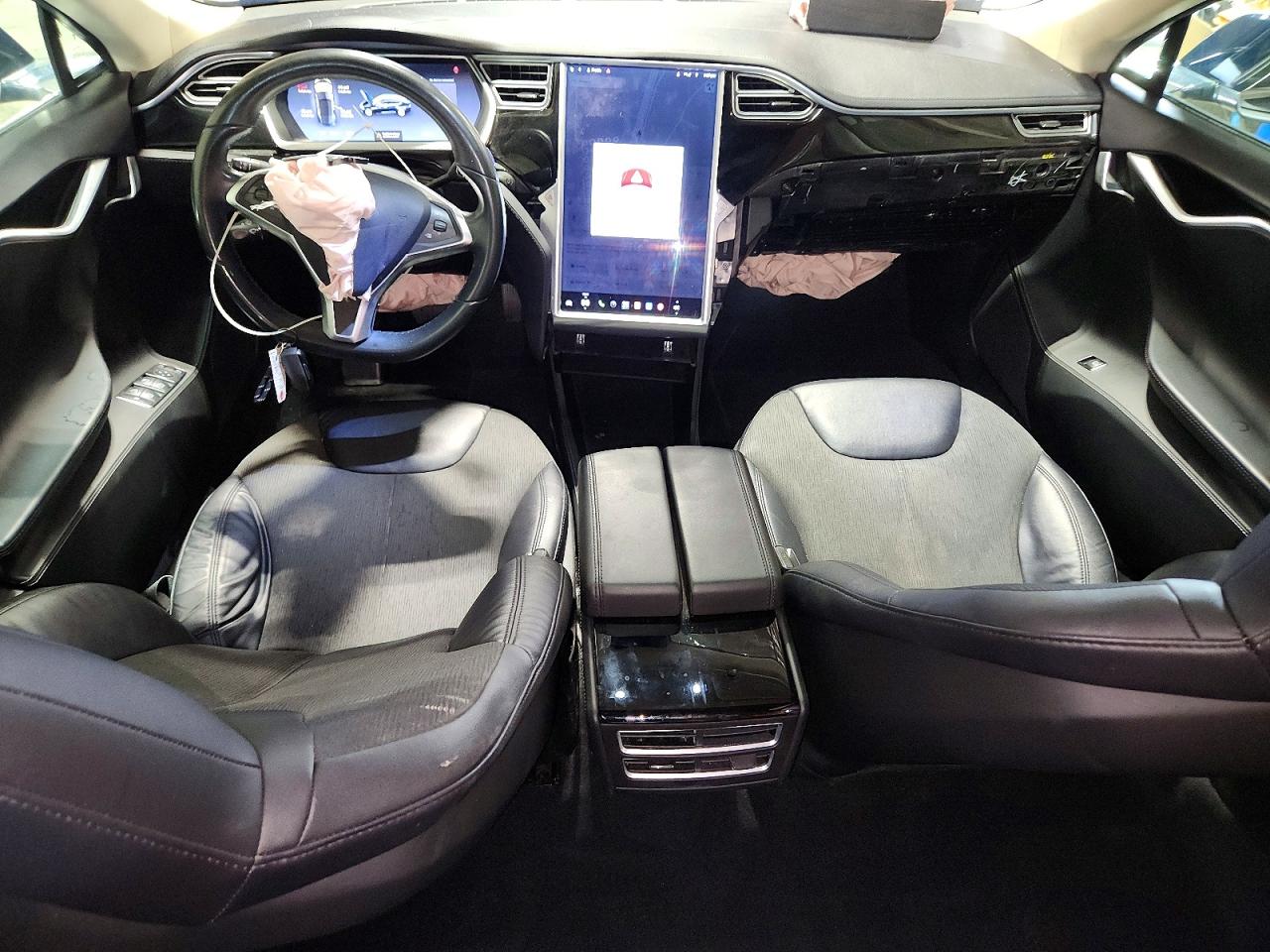 2014 Tesla Model S Blue vin: 5YJSA1H1XEFP36428