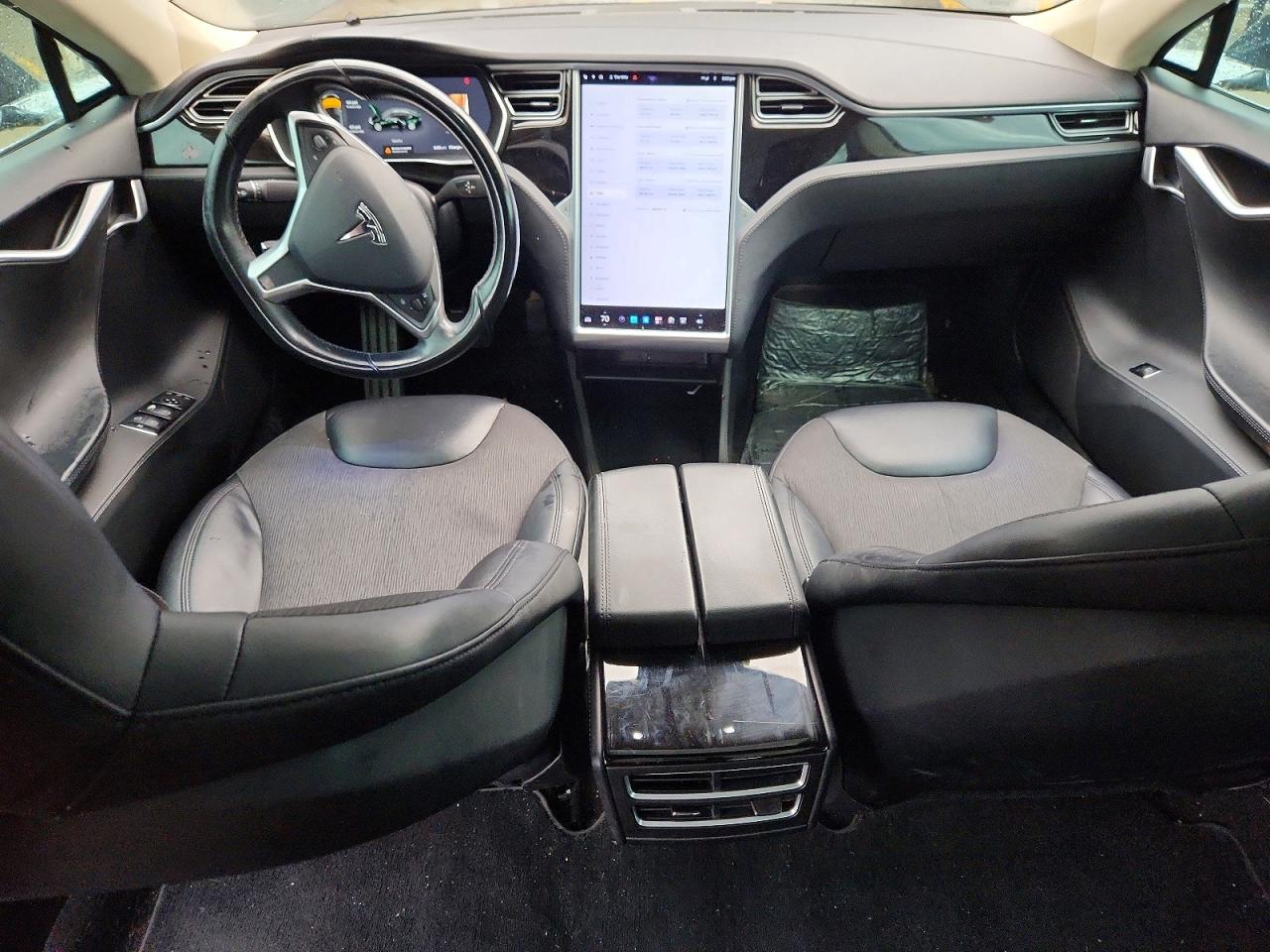 2014 Tesla Model S Green vin: 5YJSA1H1XEFP56887