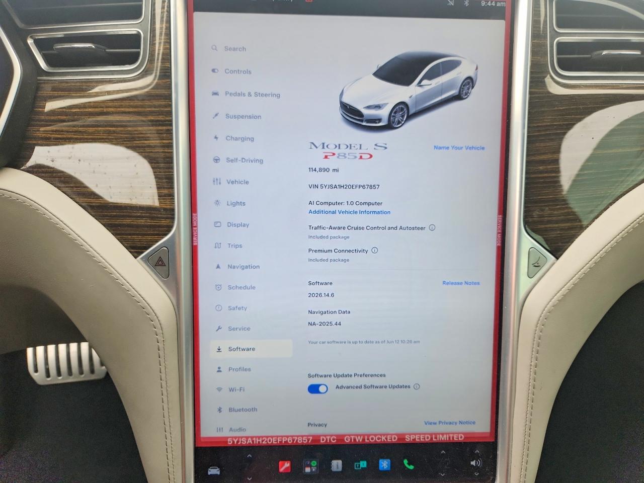 2014 Tesla Model S Белый vin: 5YJSA1H20EFP67857