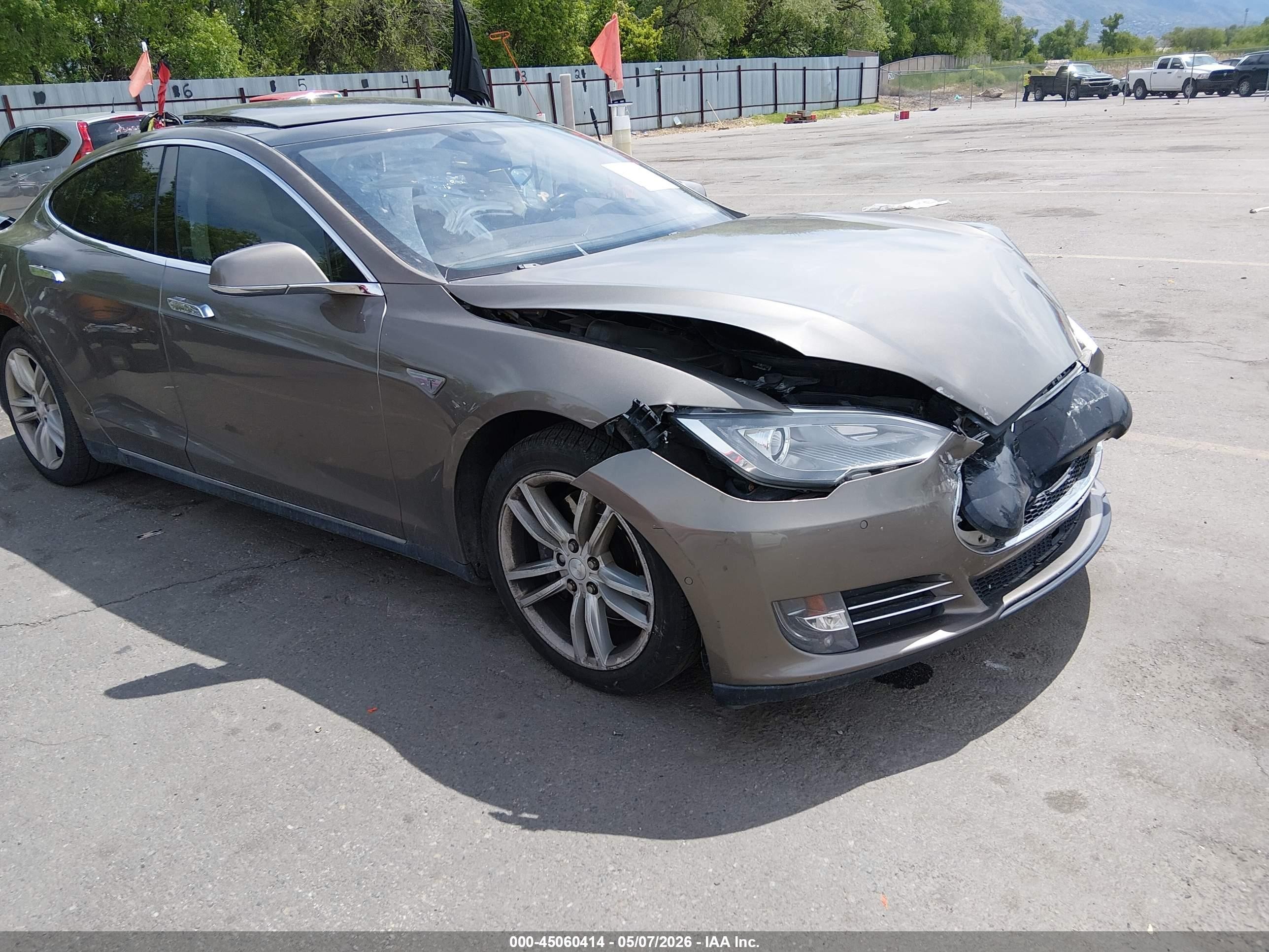 2015 Tesla Model S Champagne vin: 5YJSA1H20FF096434