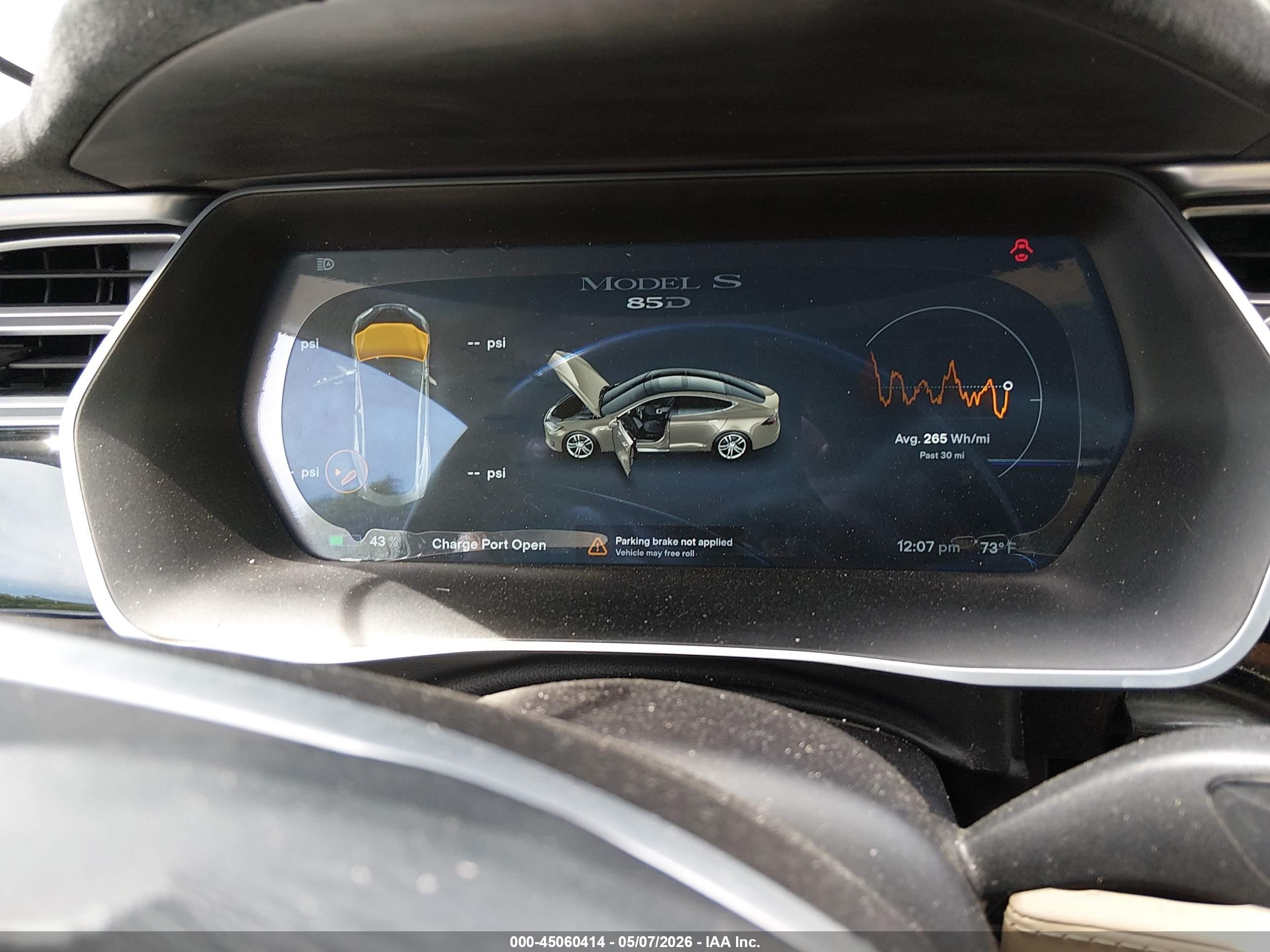 2015 Tesla Model S Champagne vin: 5YJSA1H20FF096434