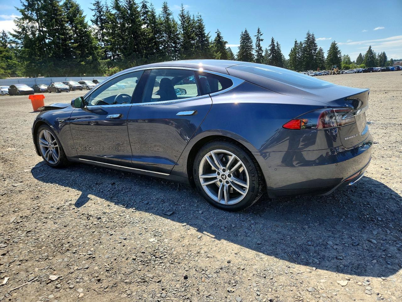 2015 Tesla Model S 85d Gray vin: 5YJSA1H20FFP70307