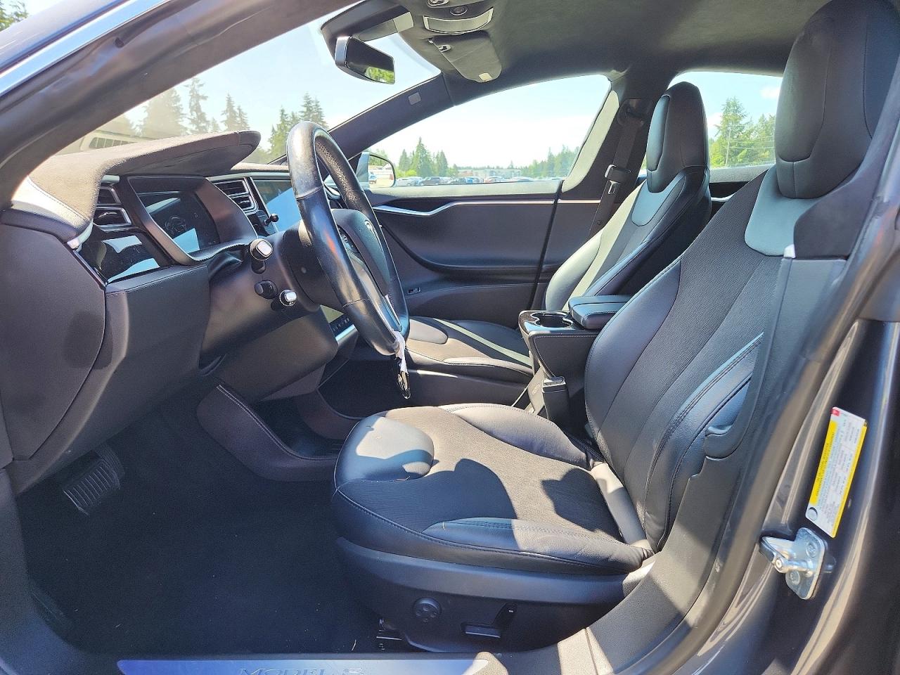 2015 Tesla Model S 85d Gray vin: 5YJSA1H20FFP70307