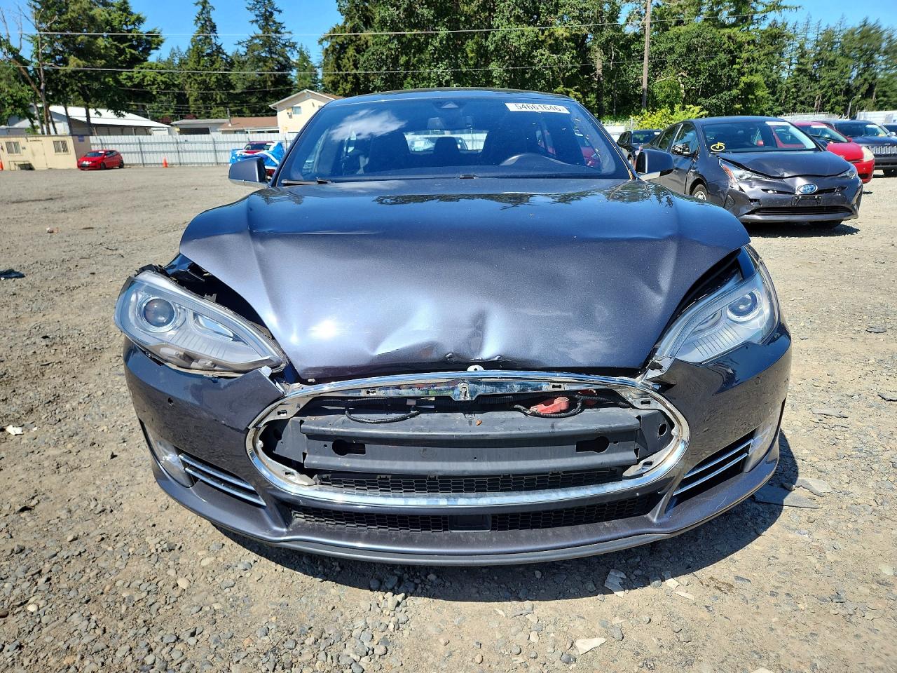 2015 Tesla Model S 85d Gray vin: 5YJSA1H20FFP70307