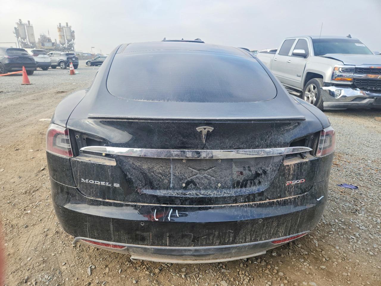 2014 Tesla Model S Black vin: 5YJSA1H21EFP62246