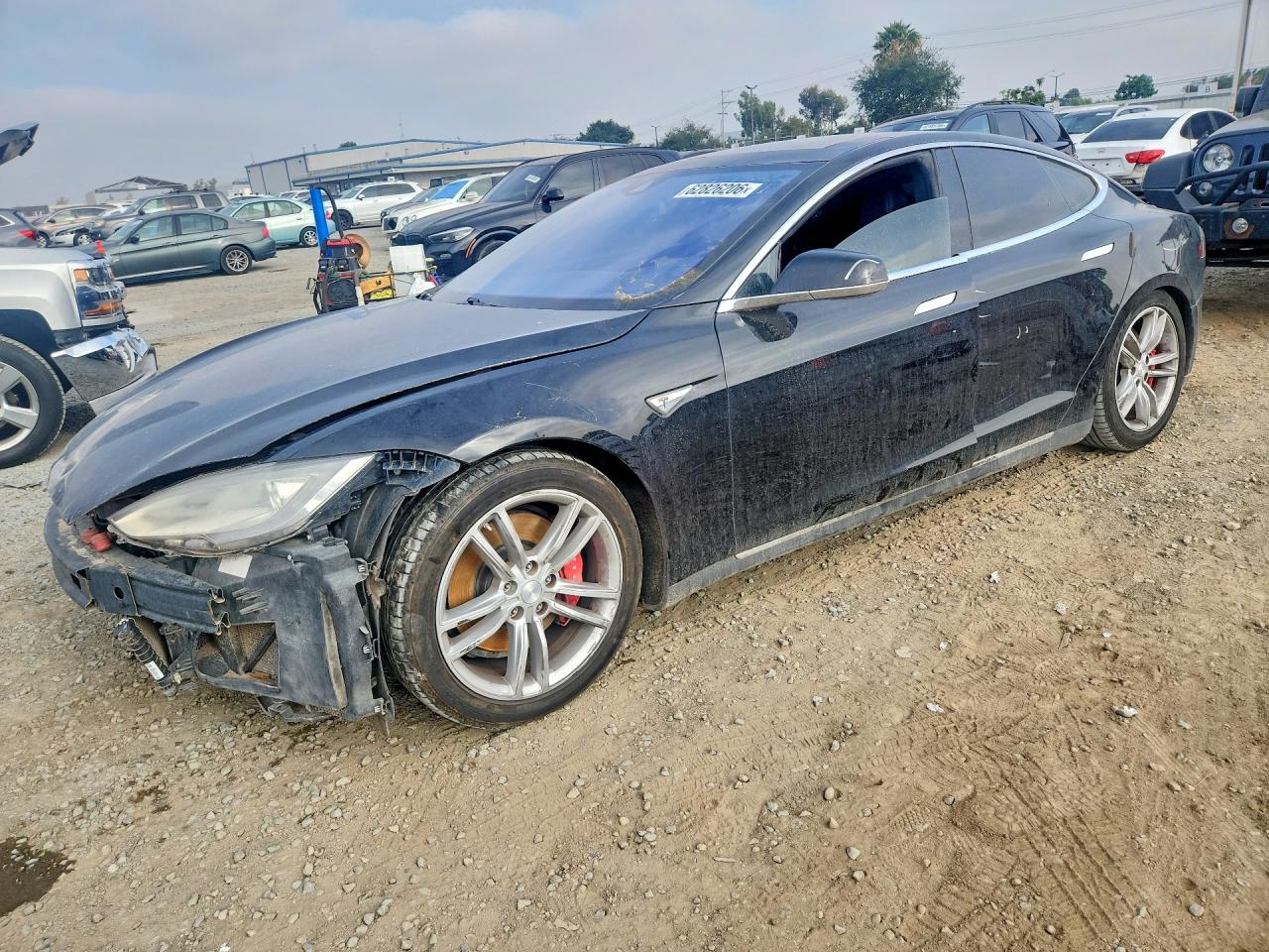 2014 Tesla Model S Black vin: 5YJSA1H21EFP62246