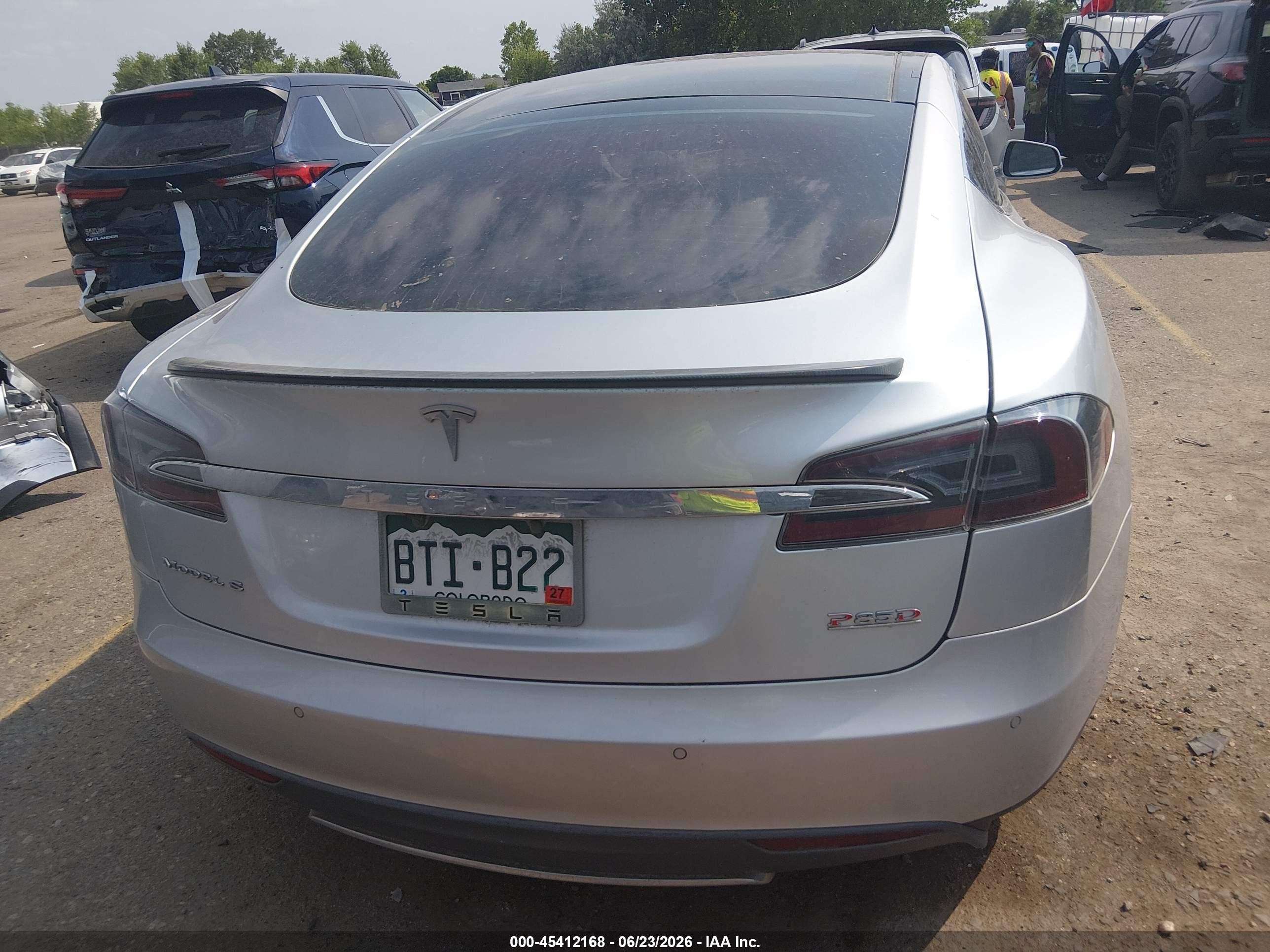 2015 Tesla Model S 70d/85d/p85d Silver vin: 5YJSA1H21FFP67366