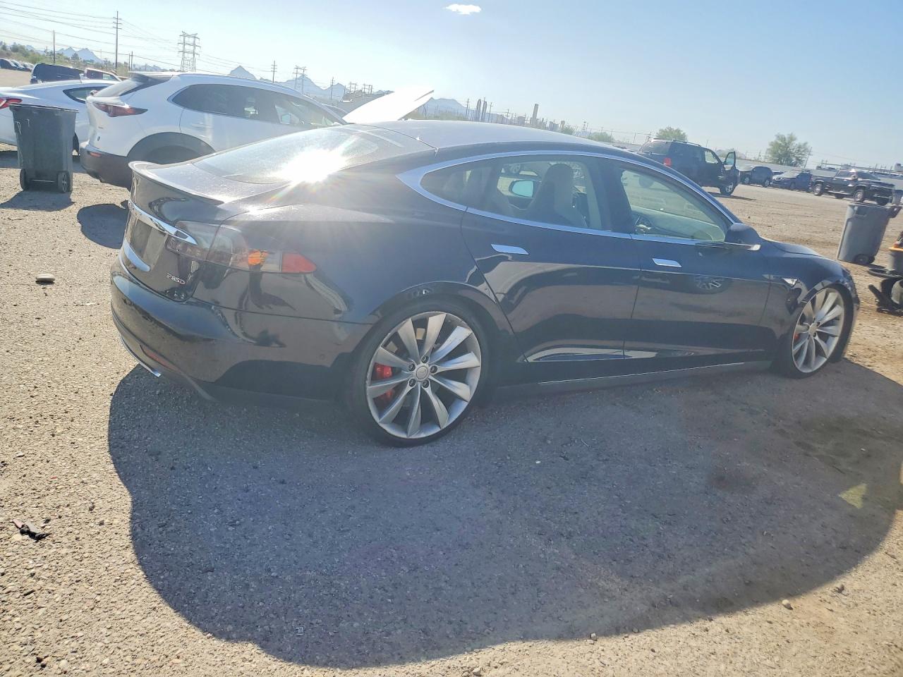 2015 Tesla Model S 85d Blue vin: 5YJSA1H21FFP69795