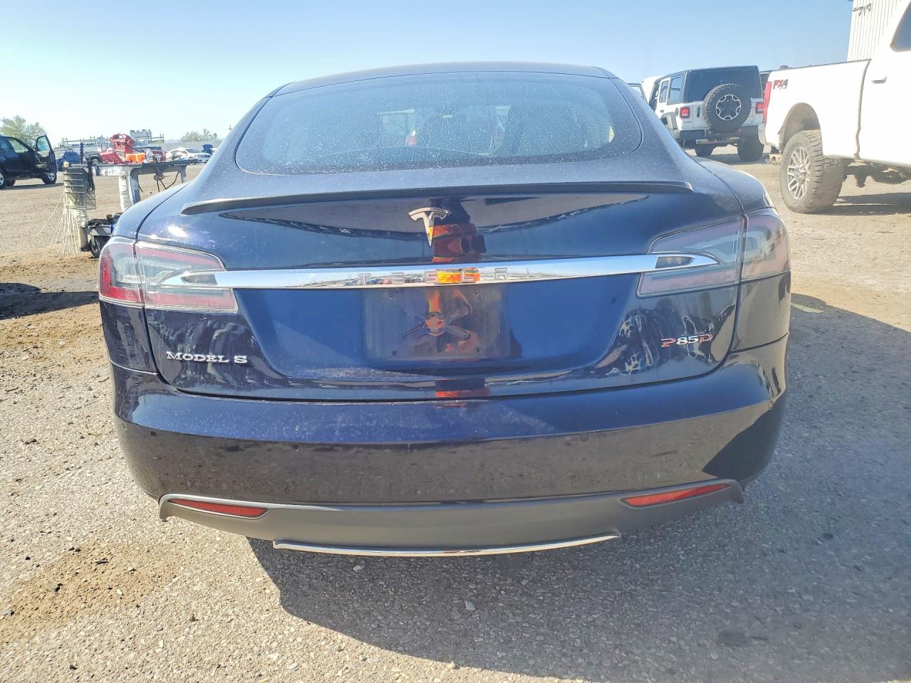 2015 Tesla Model S 85d Blue vin: 5YJSA1H21FFP69795
